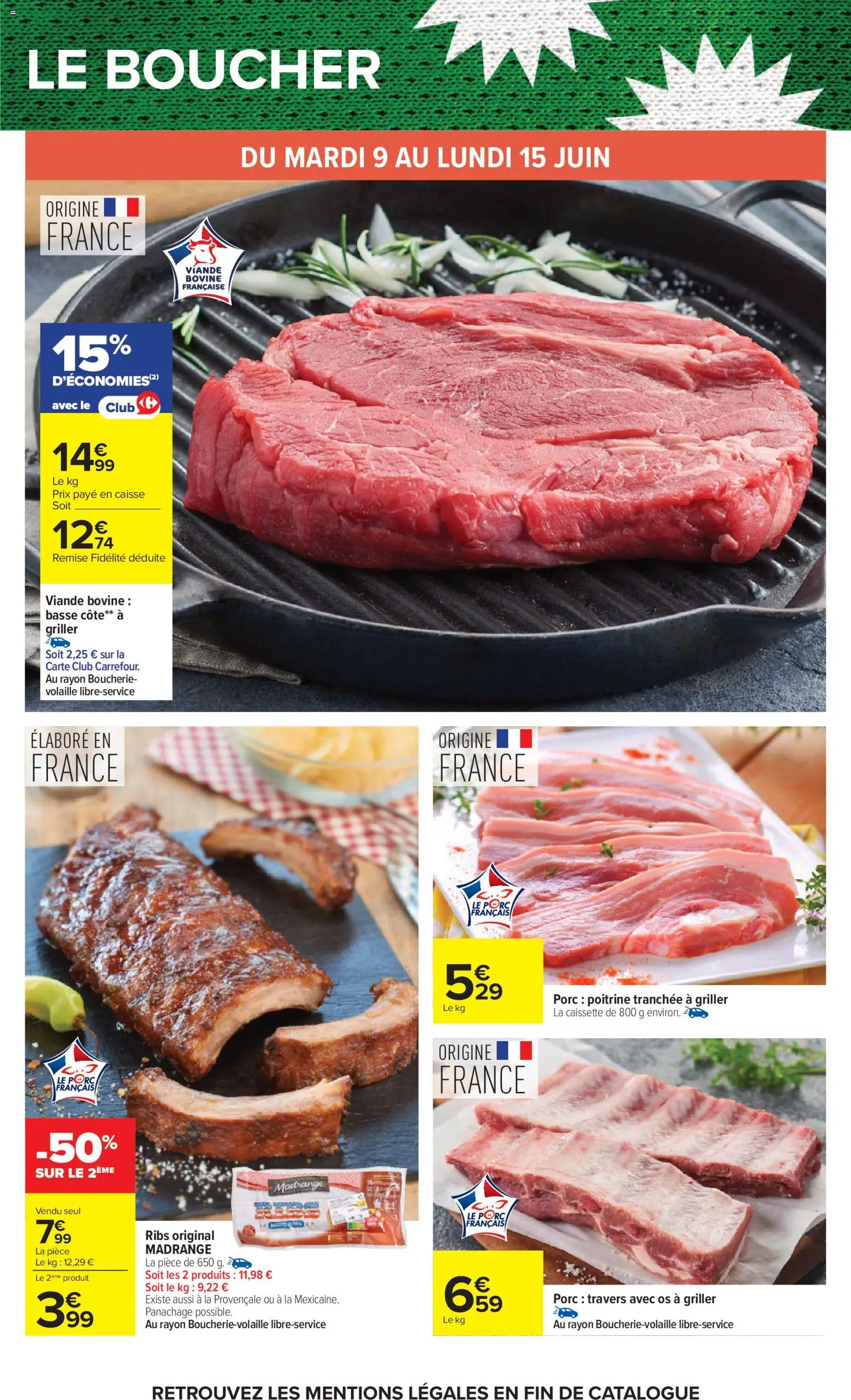 {H1} | Page: 45 | Produits: Viande, Ribs, Basse côte, Viande bovine