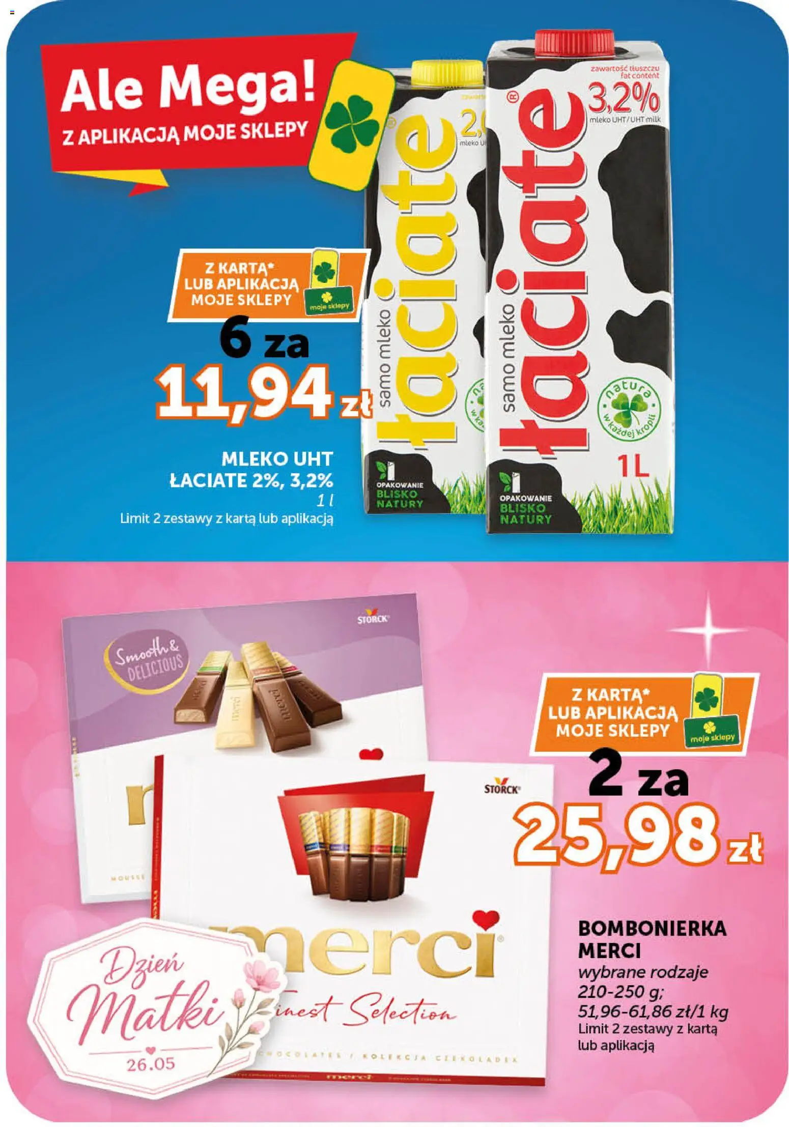 Euro Sklep gazetka - Market od 21.05.2026 | Strona: 2 | Produkty: Karta, Bombonierka, Merci, Mleko