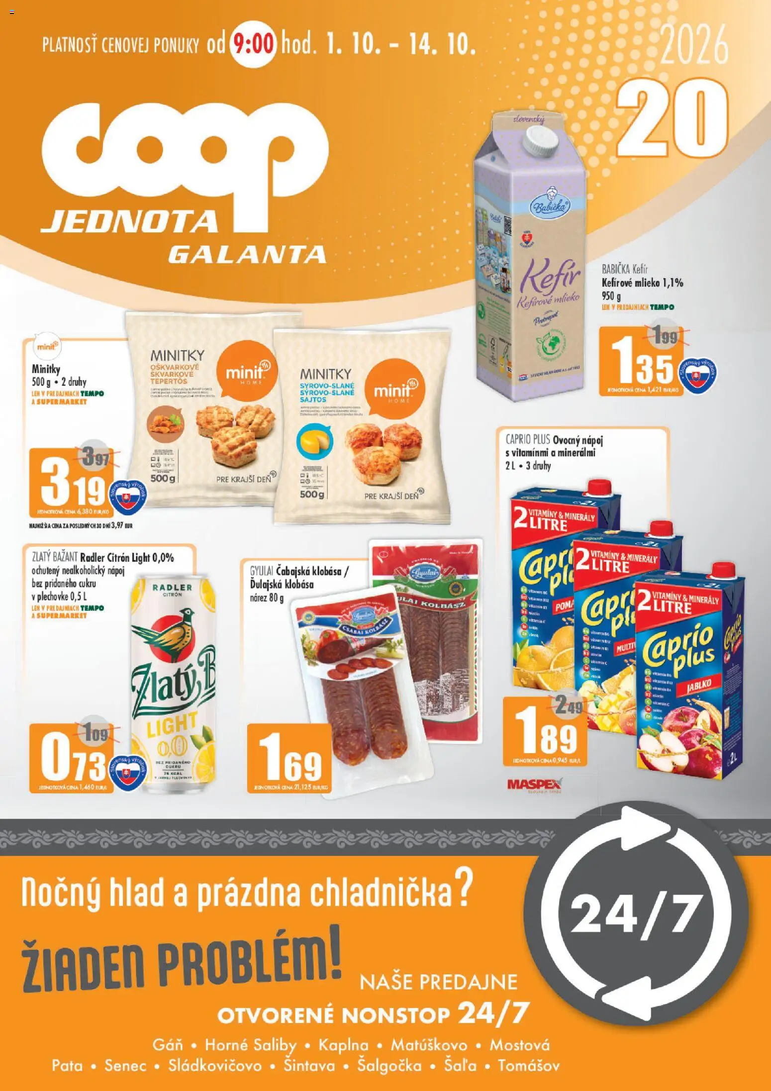 Nové COOP Jednota akcie – leták je platný od 01.10.2026 | Strana: 1