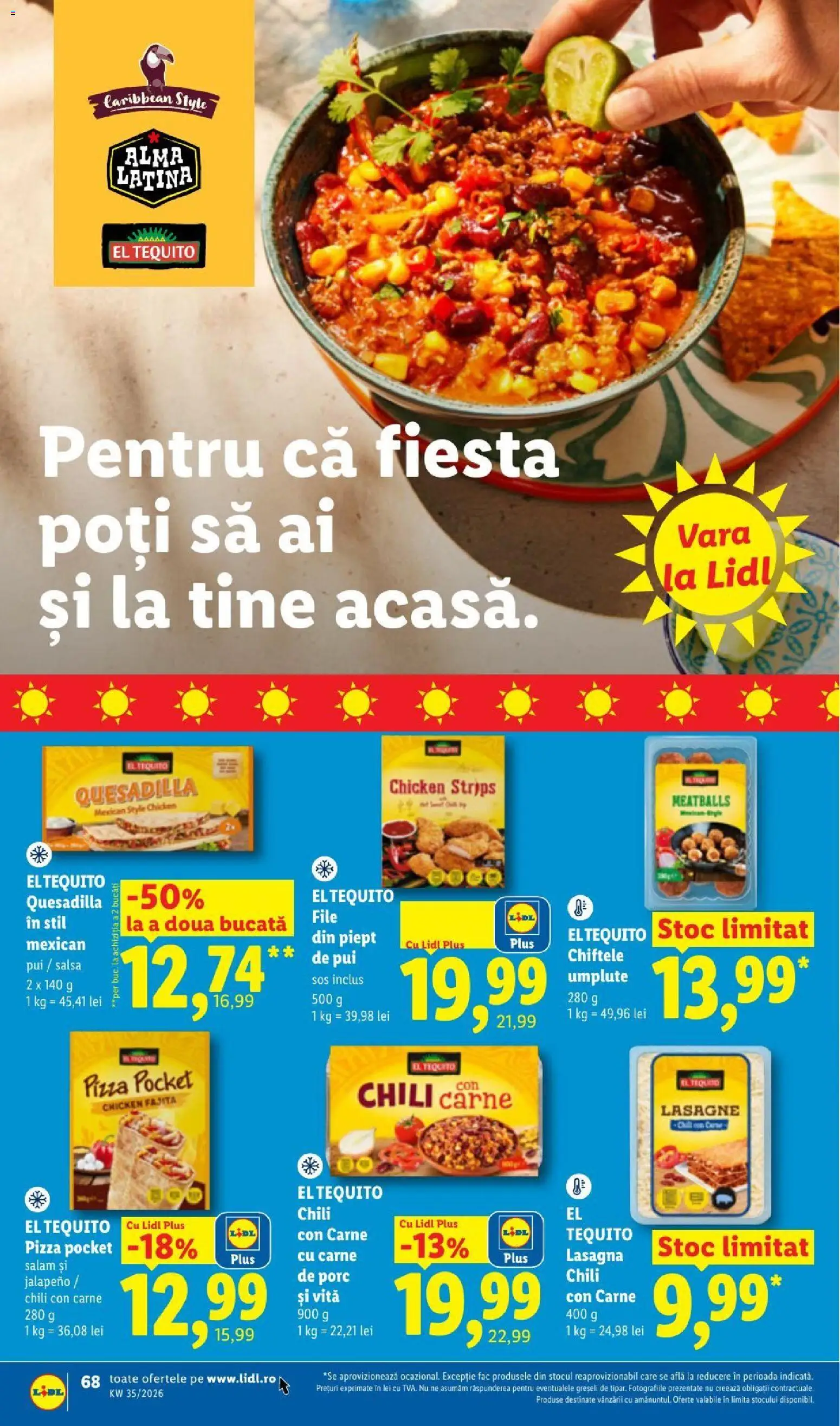 Noul catalog Lidl – valabil de la 24.08.2026 | Pagină: 68 | Produse: Vită, Lasagna, Carne De Porc, Chiftele