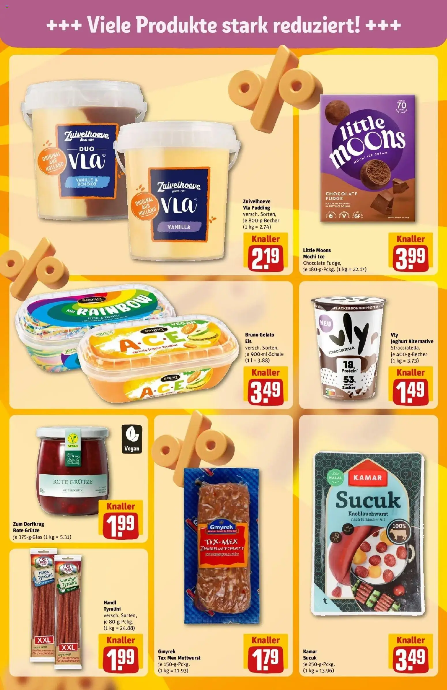 Rewe Prospekt Elsterwerda – gültig ab 27.07.2026 | Seite: 17 | Produkte: Joghurt, Pudding, Zucker, Mochi