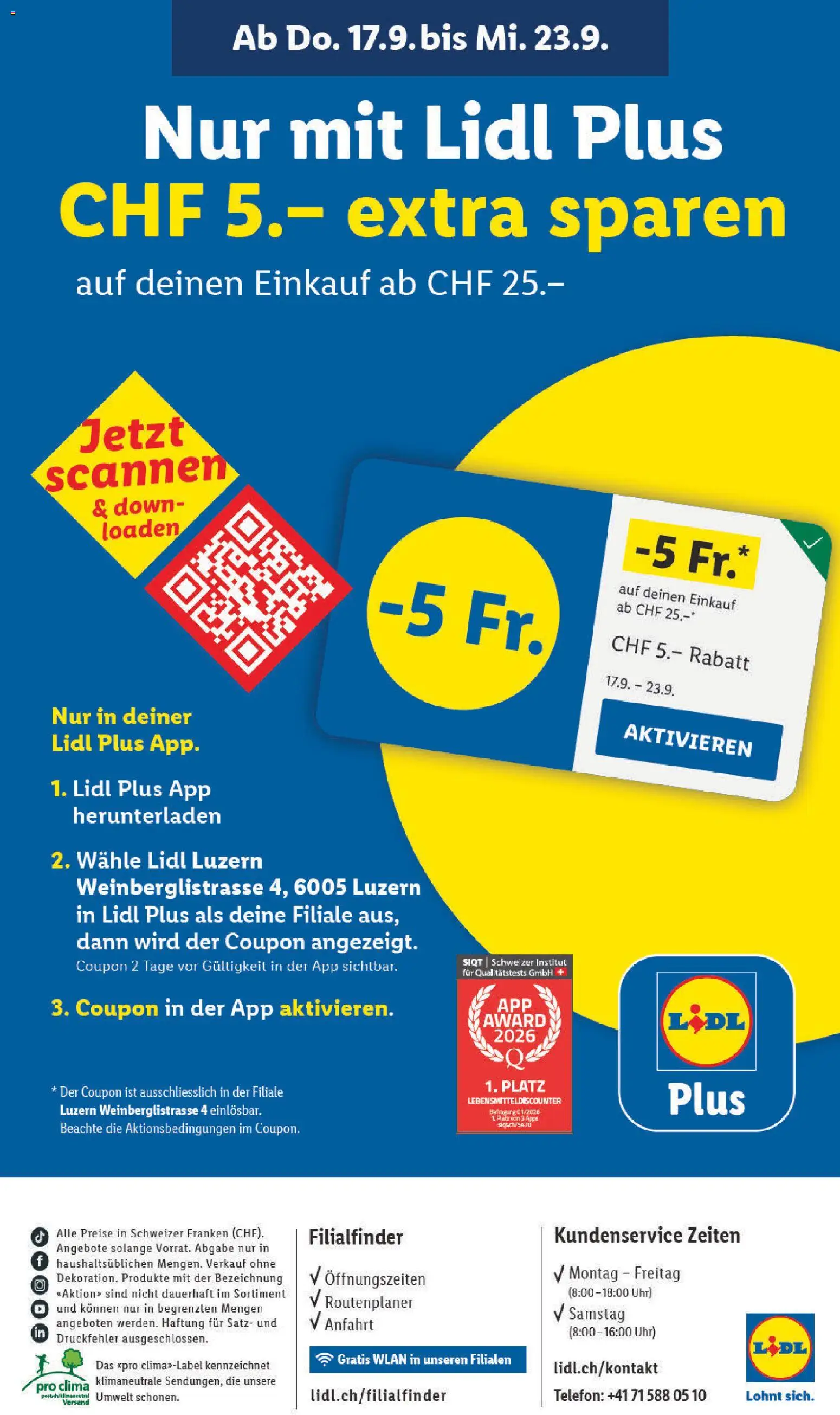 Lidl aktionen Luzern – gültig ab 17.09.2026 | Seite: 4 | Produkte: Uhr