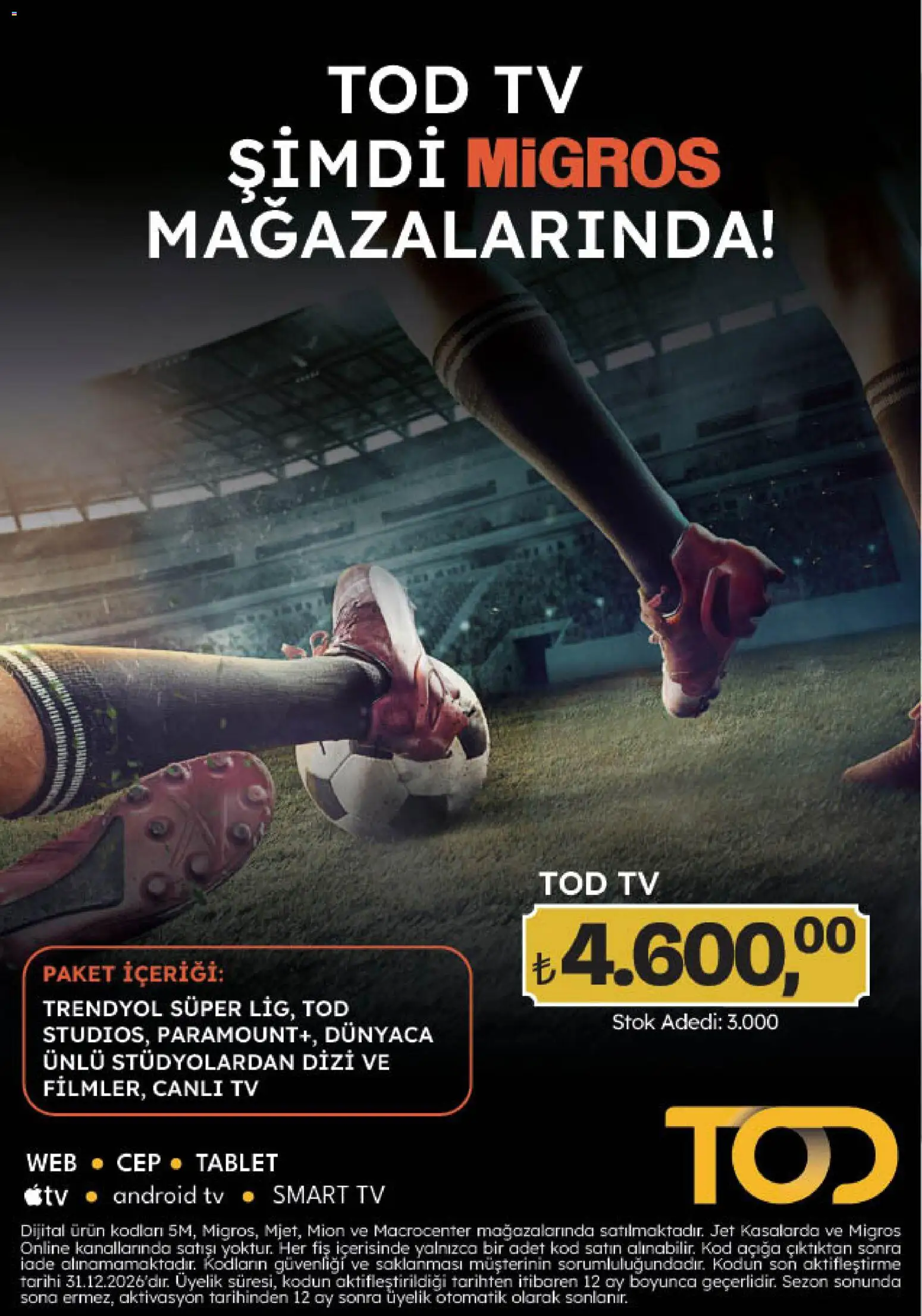 Migros Katalog - 5M Migroskop Dijital - 20 Ağustos 2026 tarihinden itibaren geçerlidir | Sayfa: 118 | Ürünler: TV