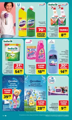 Pogląd oferty "Carrefour gazetka" - ważna od 22.06.2026 | Strona: 40 | Produkty: Vanish, Coccolino, Domestos, Kapsułki do zmywarki