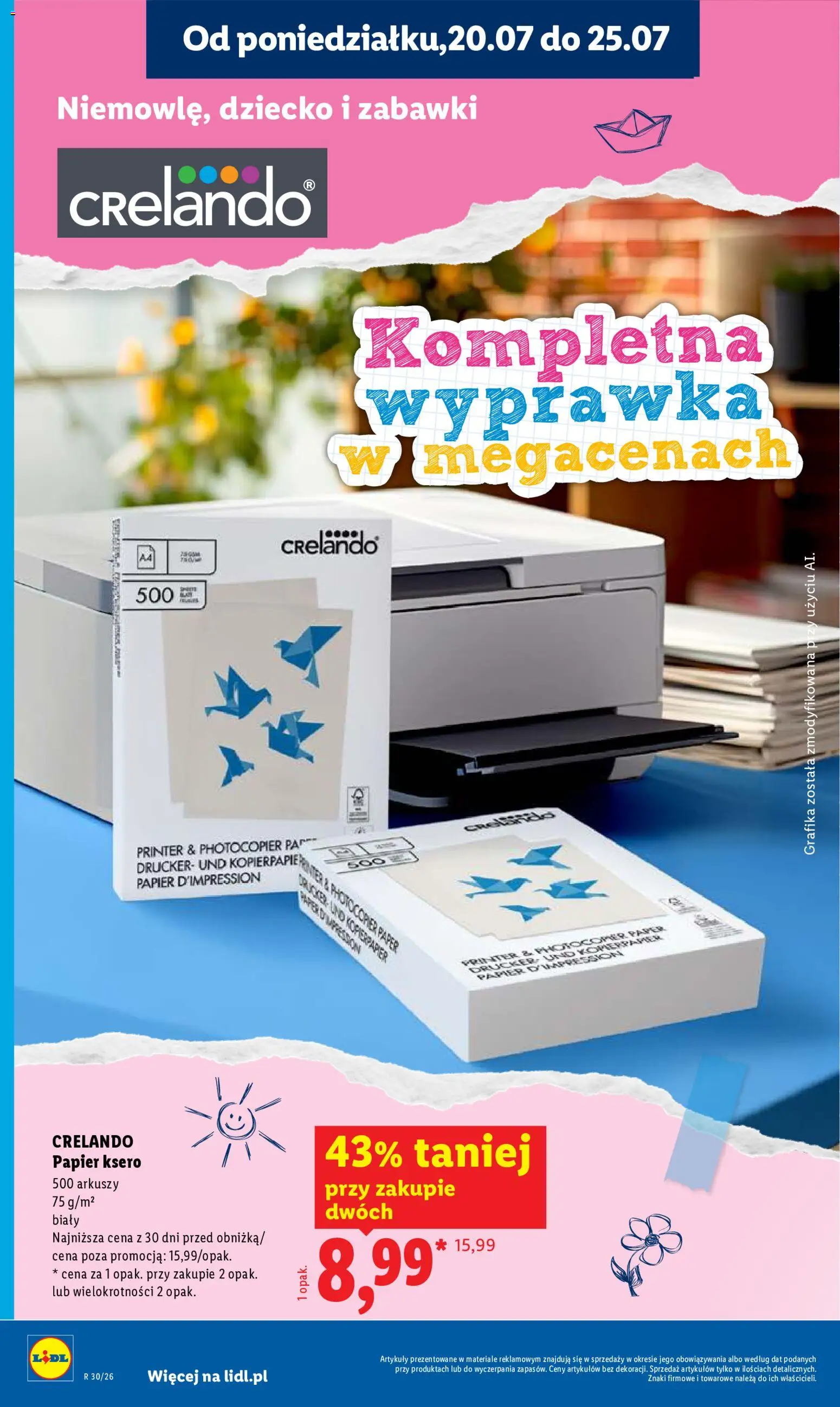 Lidl gazetka od 20.07.2026 | Strona: 40 | Produkty: Zabawki, Papier ksero