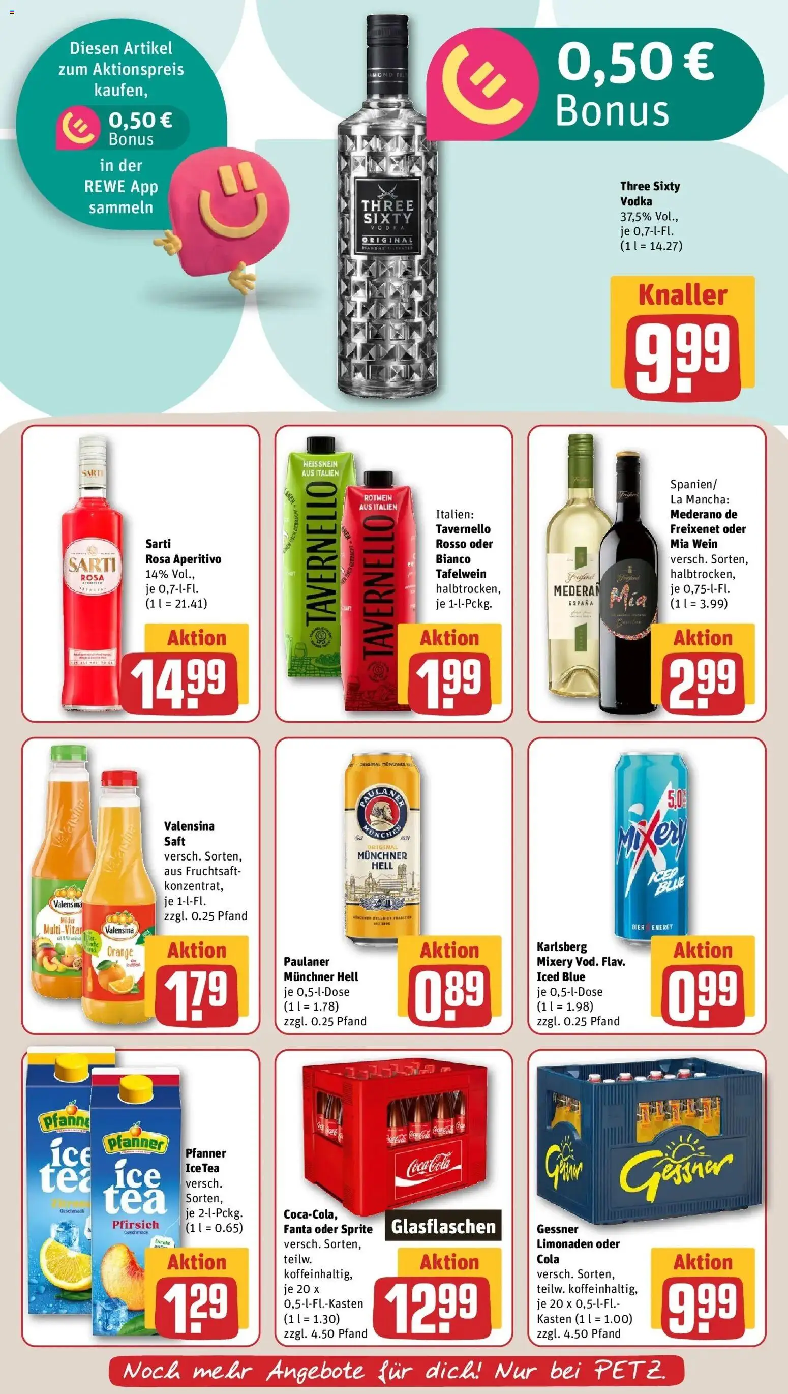 REWE Prospekt ab 10.08.2026 zum Blättern » Angebote | Seite: 23 | Produkte: Bier, Saft, Wein, Paulaner