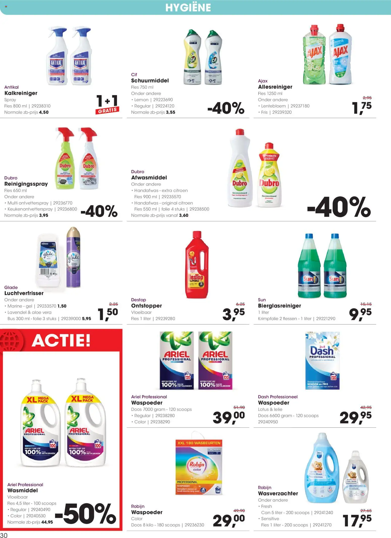 {H1} | Pagina: 30 | Producten: Wasverzachter, Citroen, Lotus, Fles