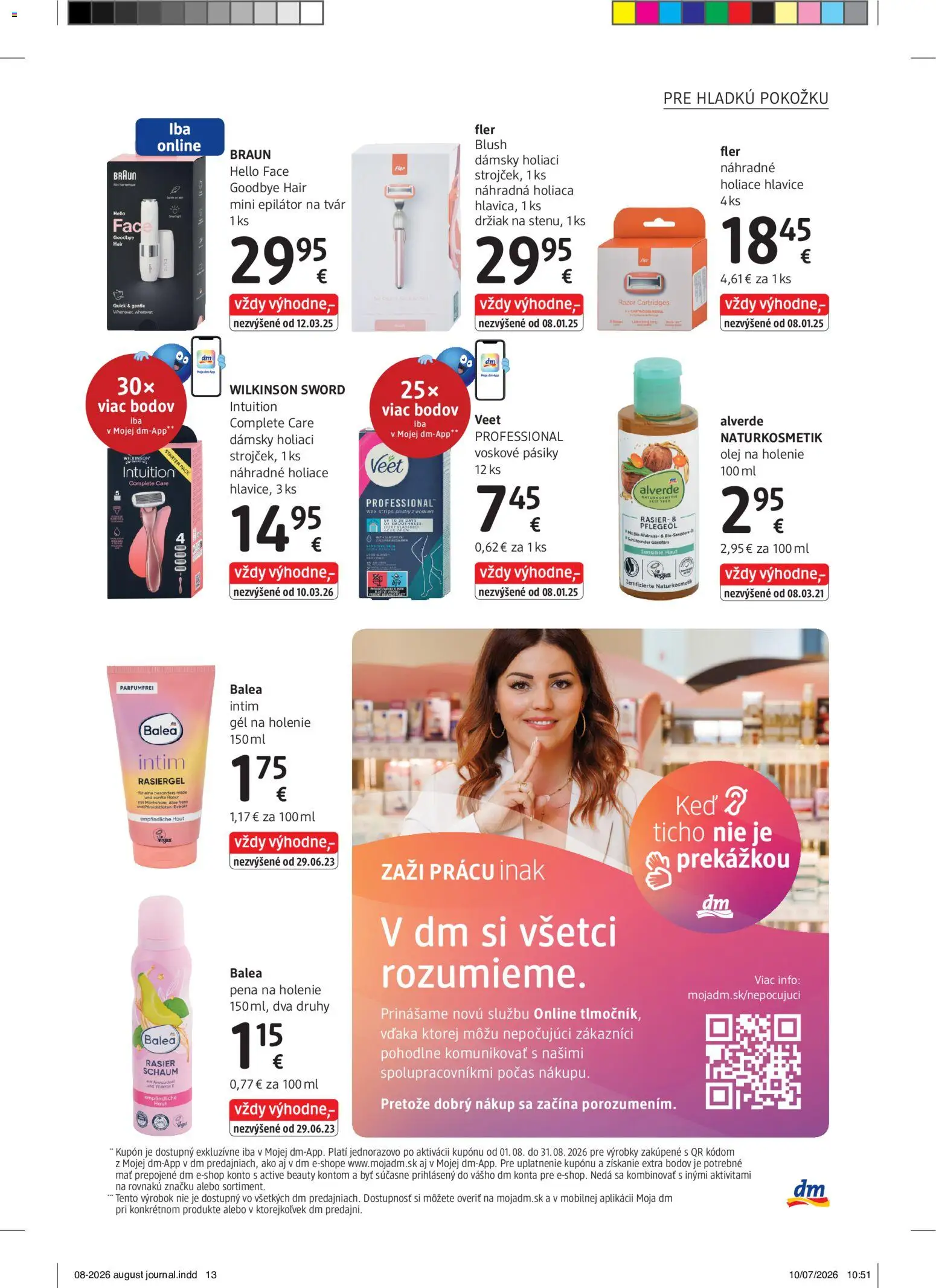 Nové dm drogerie akcie – leták je platný od 01.08.2026 | Strana: 13