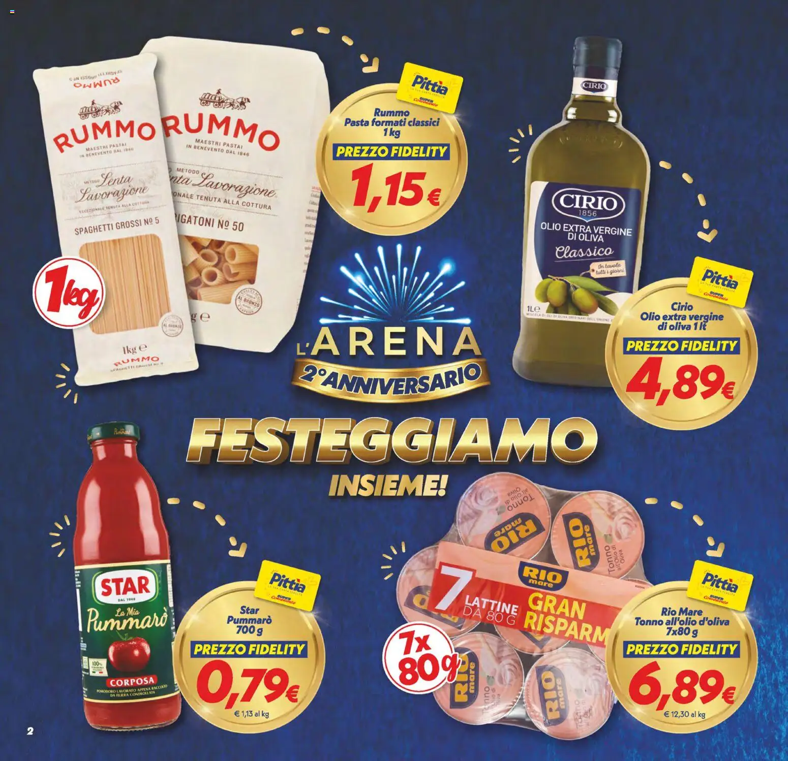 Volantino SuperConveniente del 13/10/2026 | Pagina: 2 | Prodotti: Pomodoro, Olio, Olio extra vergine, Spaghetti