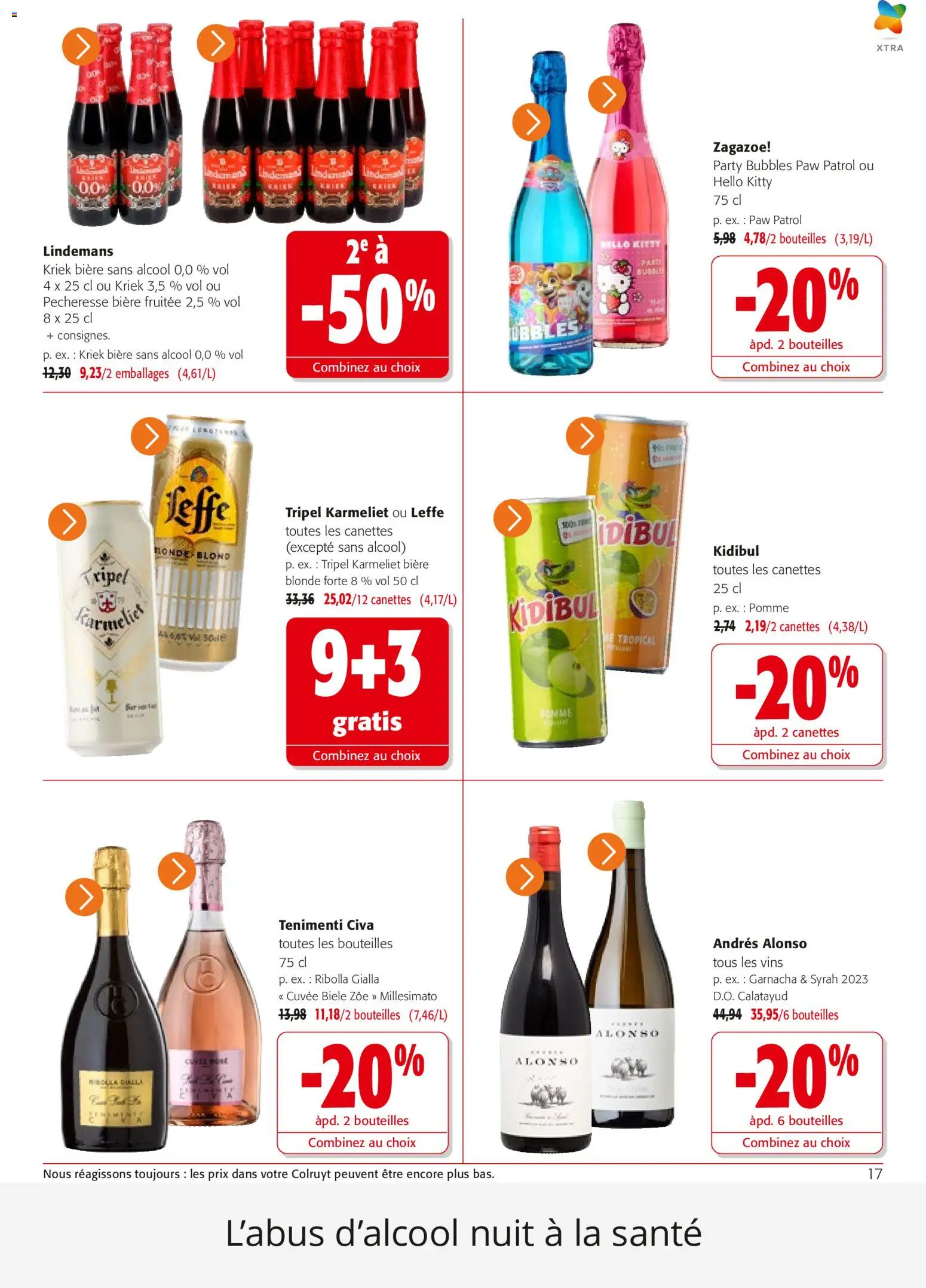 {H1} | Page: 17 | Produits: Alcool, Pomme, Bière, Bière sans alcool