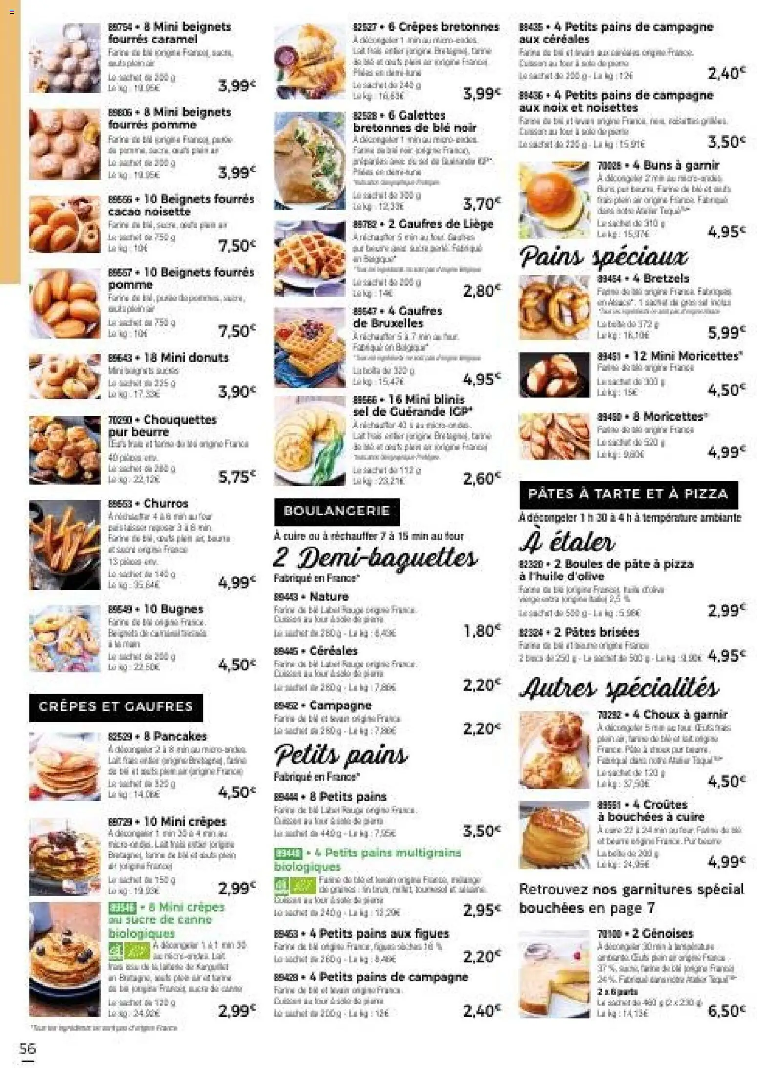 {H1} | Page: 62 | Produits: Pâte à pizza, Sel, Pizza, Pâtes
