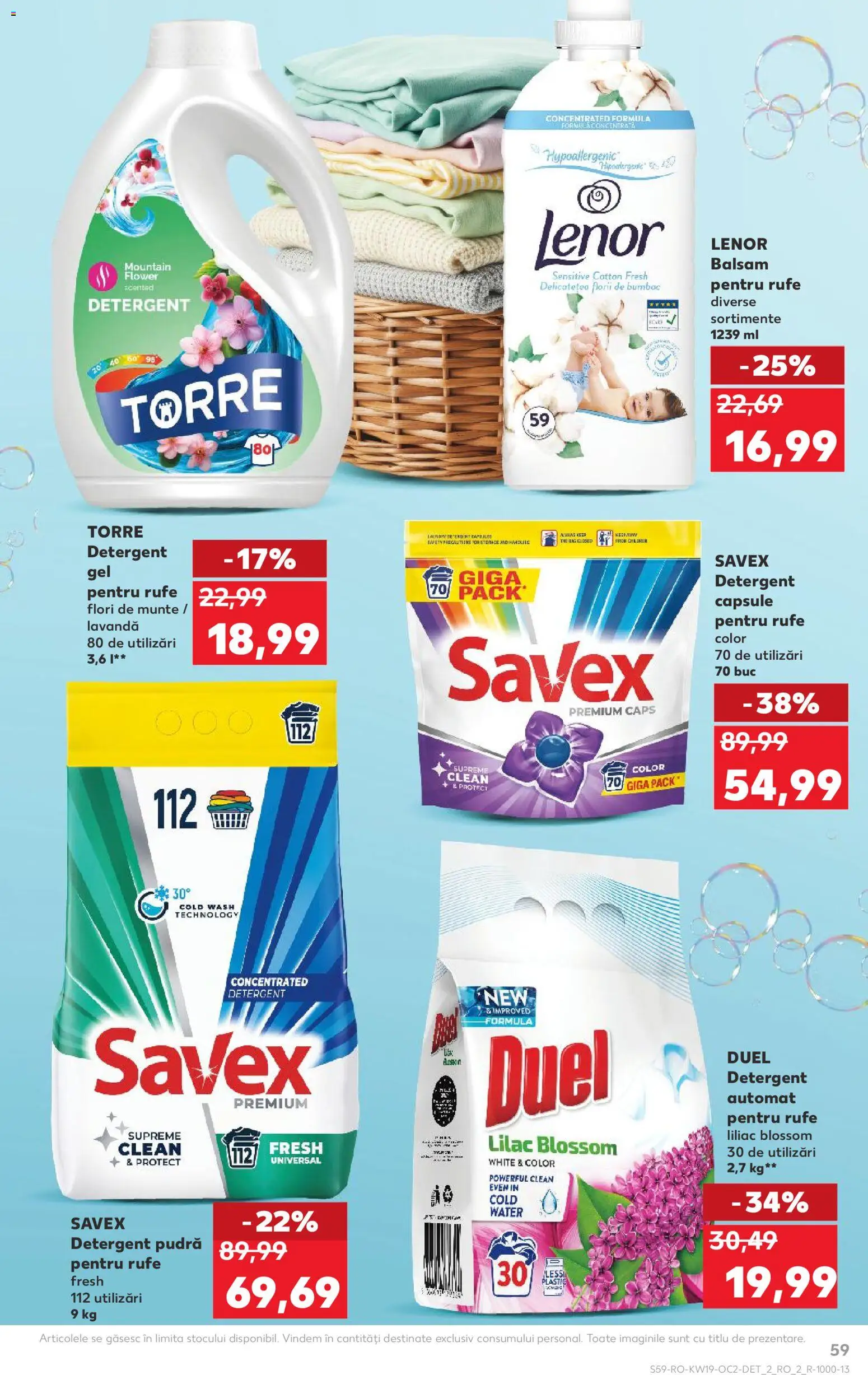 Noul catalog Kaufland – valabil de la 06.05.2026 | Pagină: 59 | Produse: Pomelo, Pudră, Yorgan, Detergent