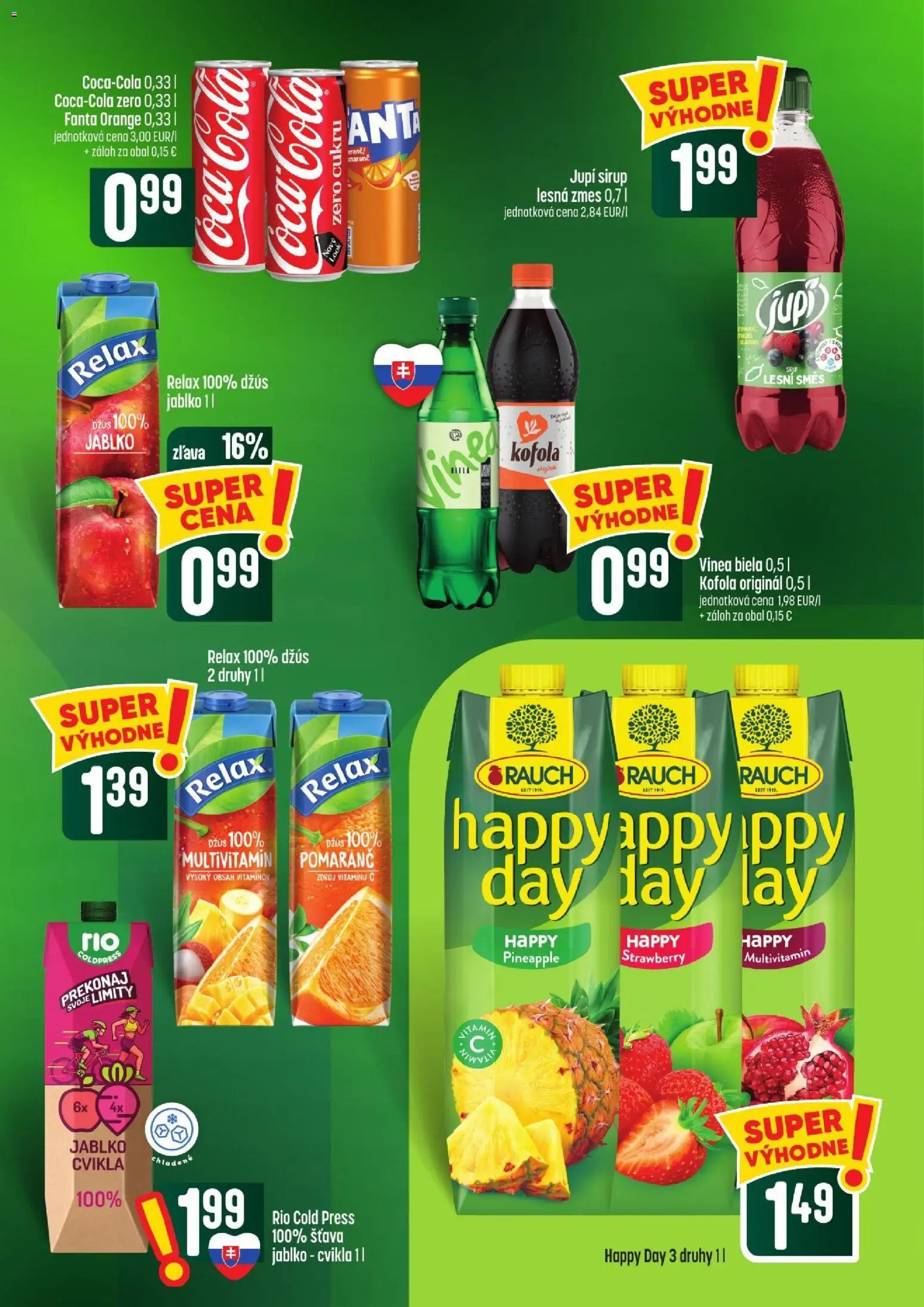 Nové COOP Jednota akcie – leták je platný od 15.10.2026 | Strana: 43 | Produkty: Multivitamín, Kofola, Cvikla, Coca cola