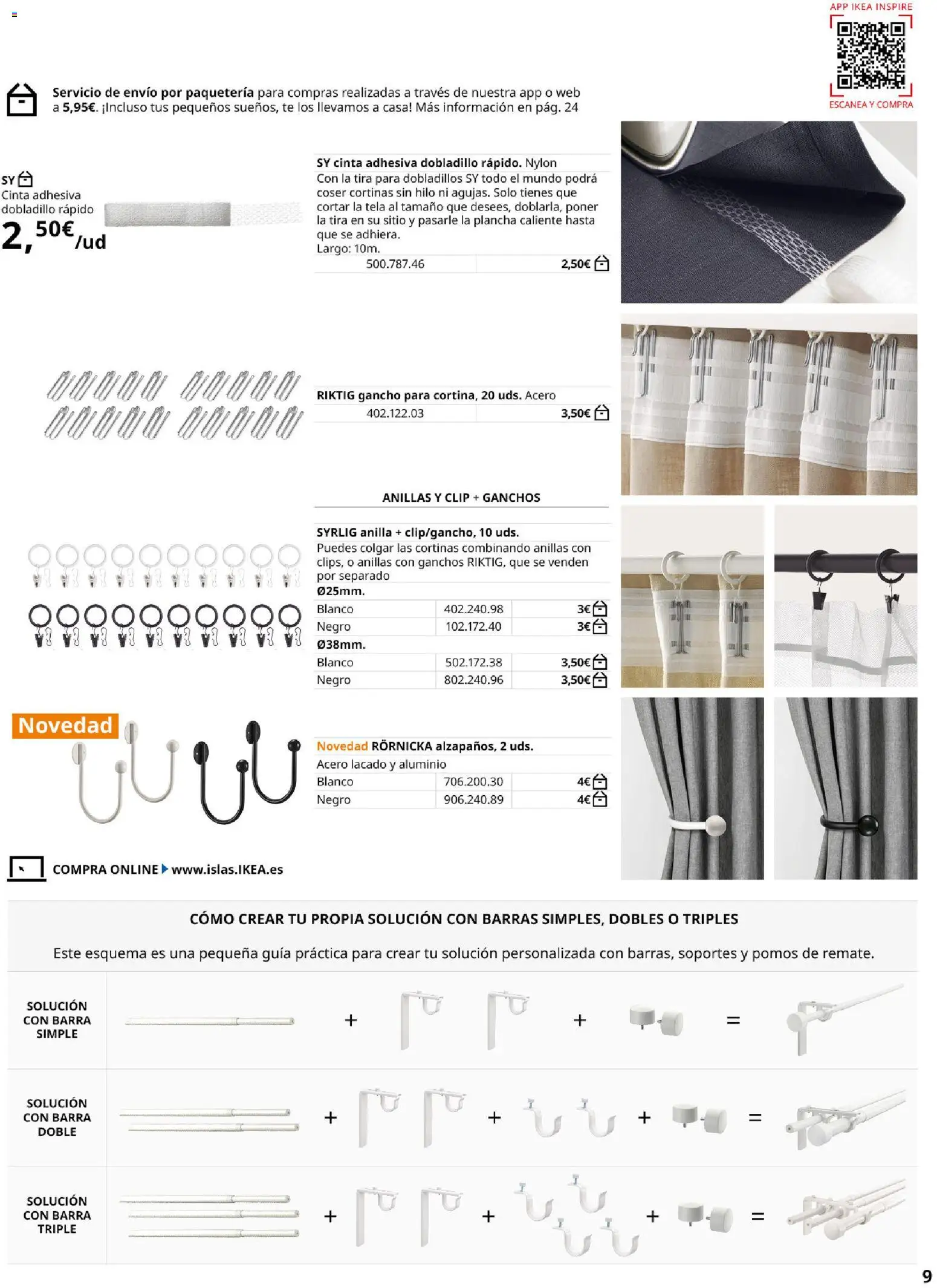 Catálogo IKEA Cortinas │ válido desde el 01/02/2026 | Página: 9 | Productos: Té, Plancha