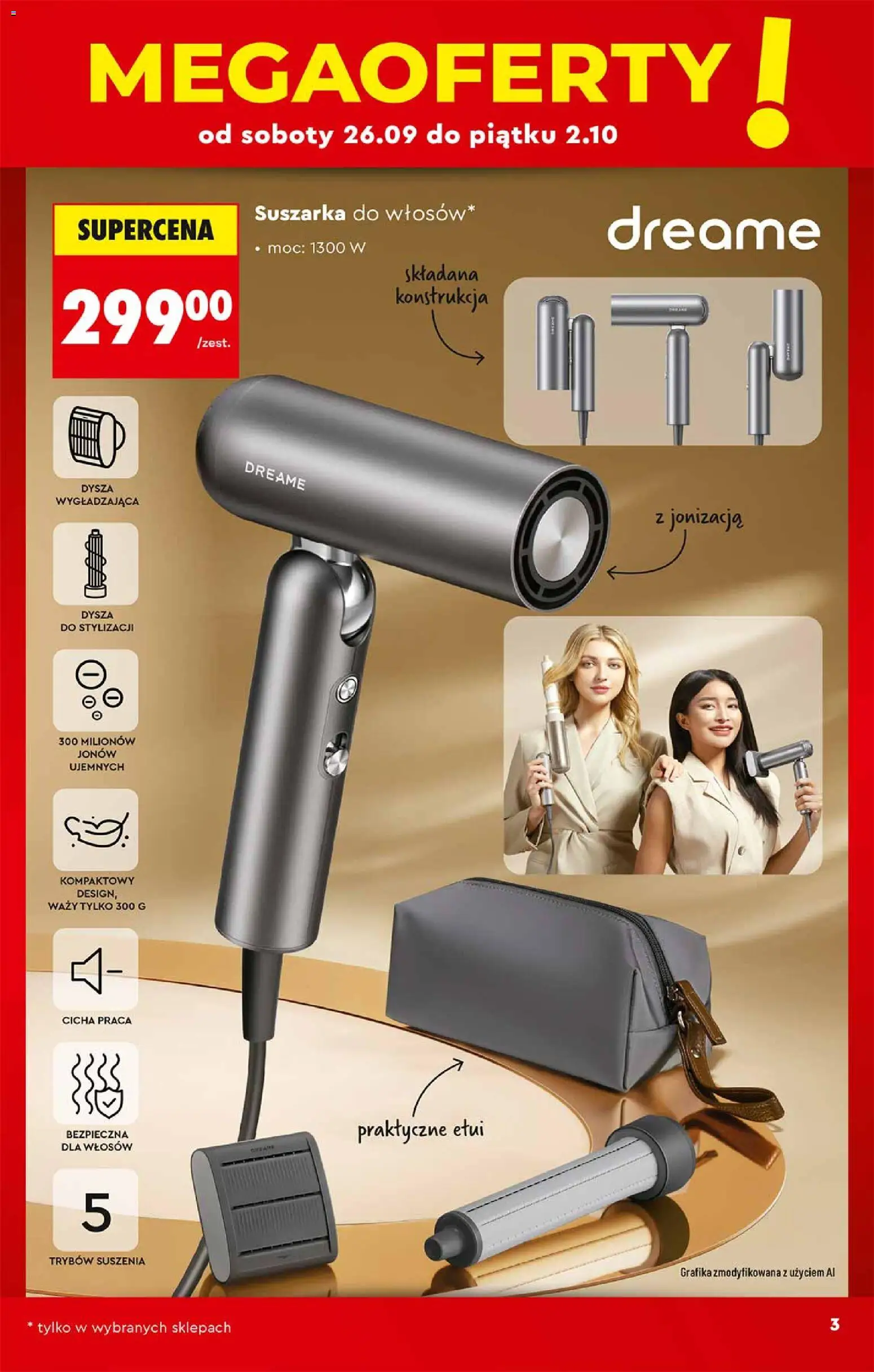 Biedronka gazetka - Hity i inspiracje od 26.09.2026 | Strona: 3 | Produkty: Suszarka