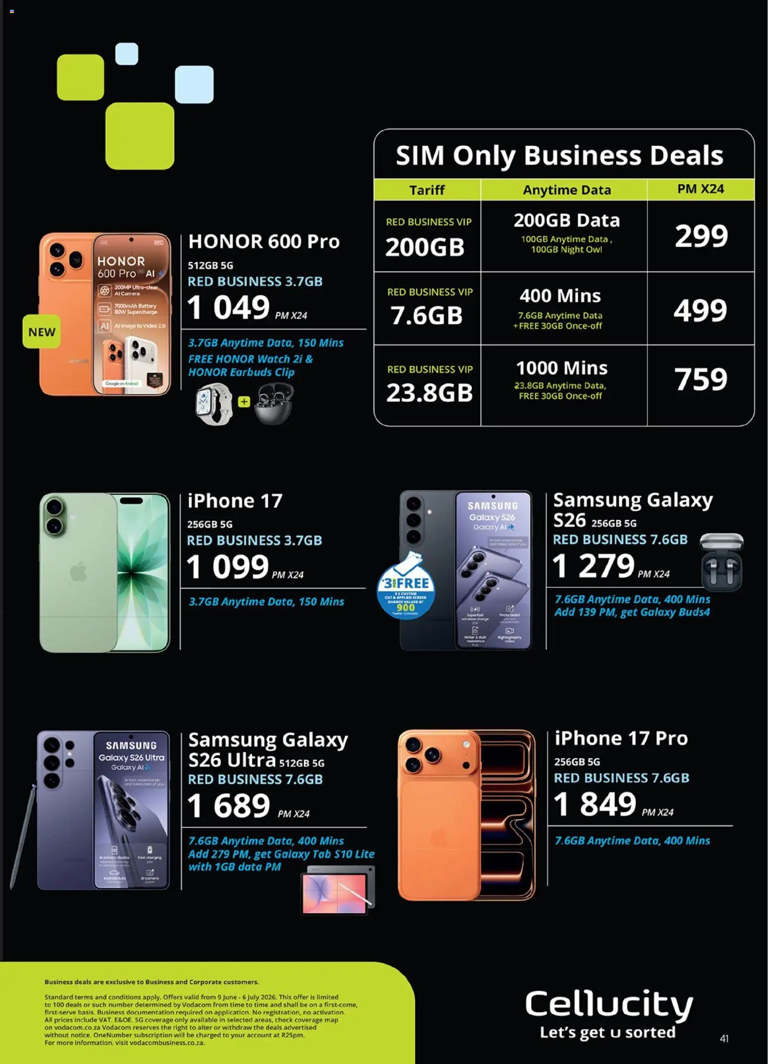 New Cellucity catalogue – valid from 09.06.2026 | Page: 3 | Products: Watch, Earbuds, Camera, Water