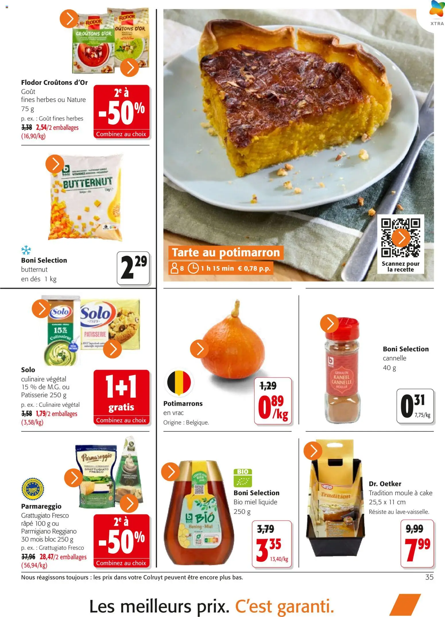 {H1} | Page: 35 | Produits: Tarte, Cake, Miel, Cannelle