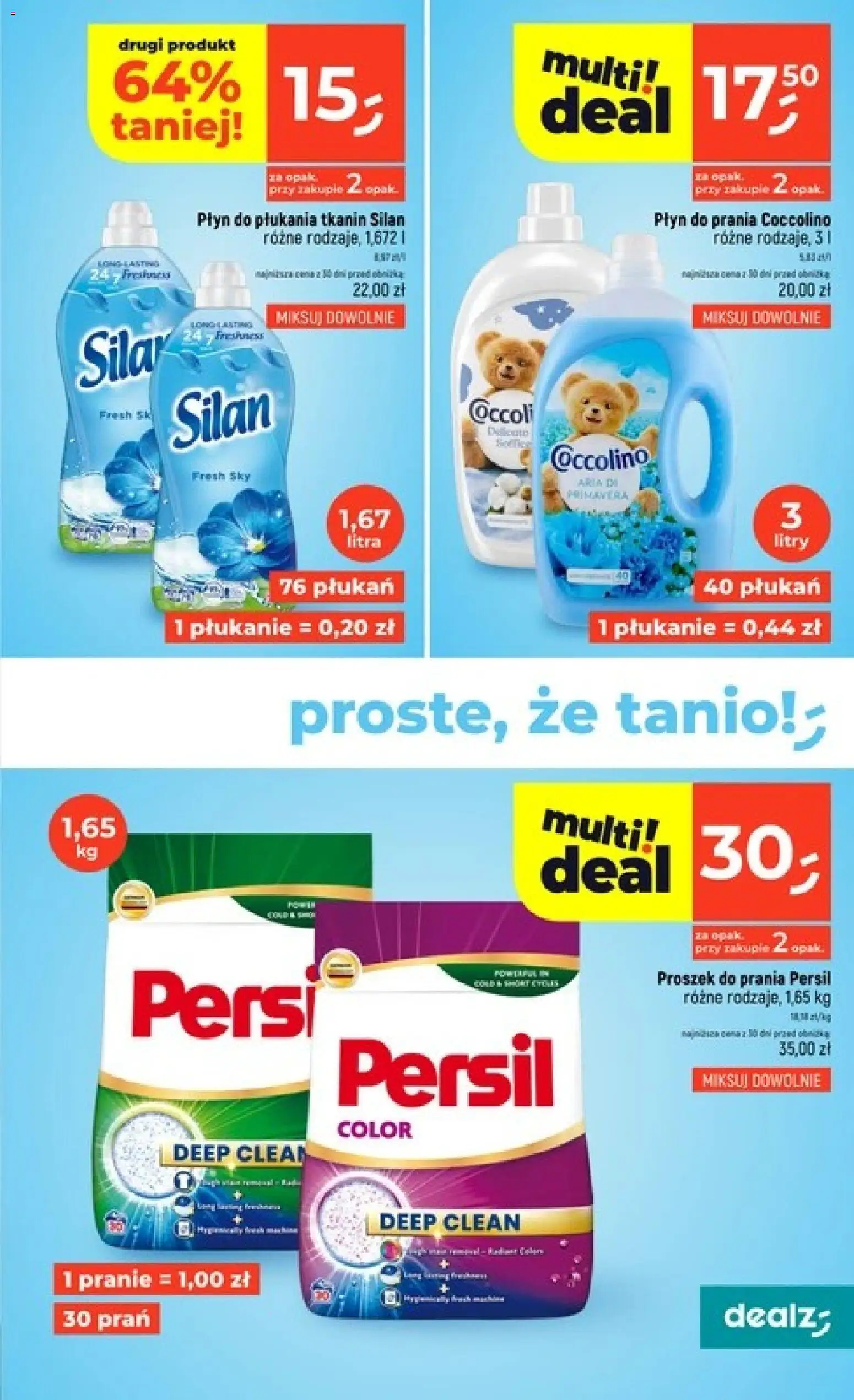 Dealz gazetka od 17.09.2026 | Strona: 33 | Produkty: Płyn do płukania, Płyn do prania coccolino, Coccolino, Płyn do płukania tkanin