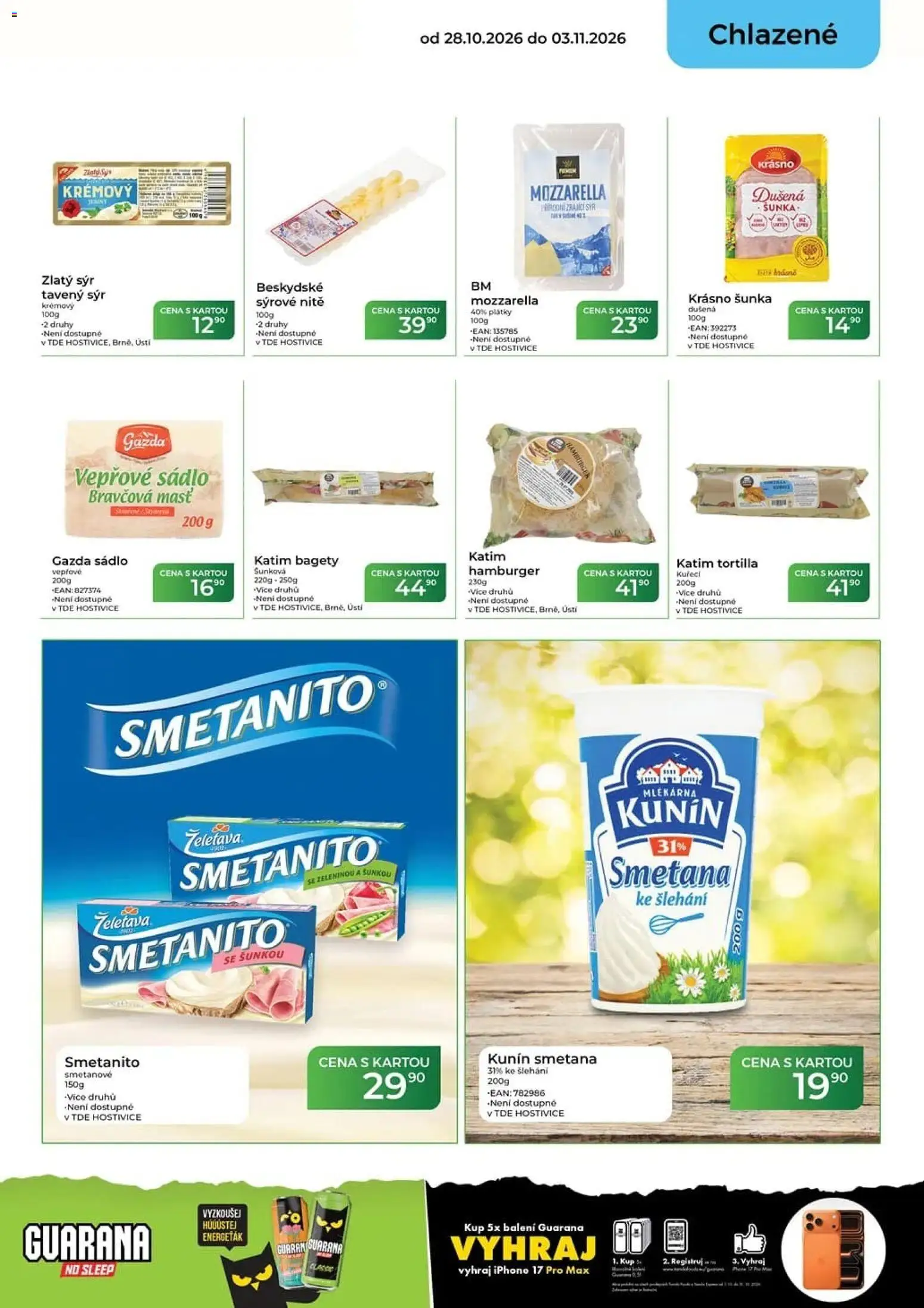 Tamda Foods leták od 28.10.2026 | Strana: 19 | Produkty: Hamburger, Smetana, Vepřové sádlo, Bagety