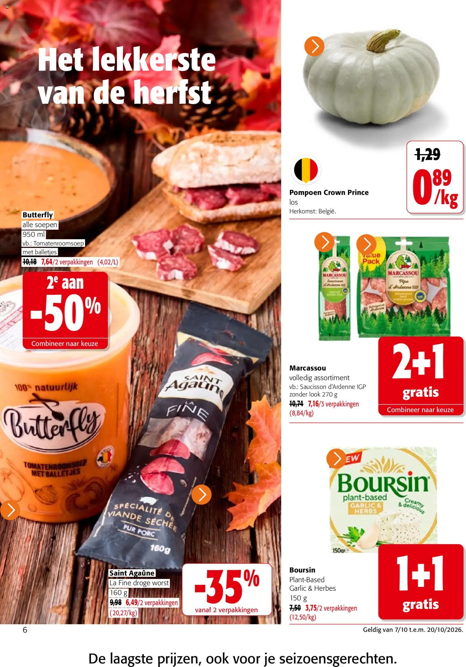 {H1} | Pagina: 6 | Producten: Worst, La, Pompoen, Soepen