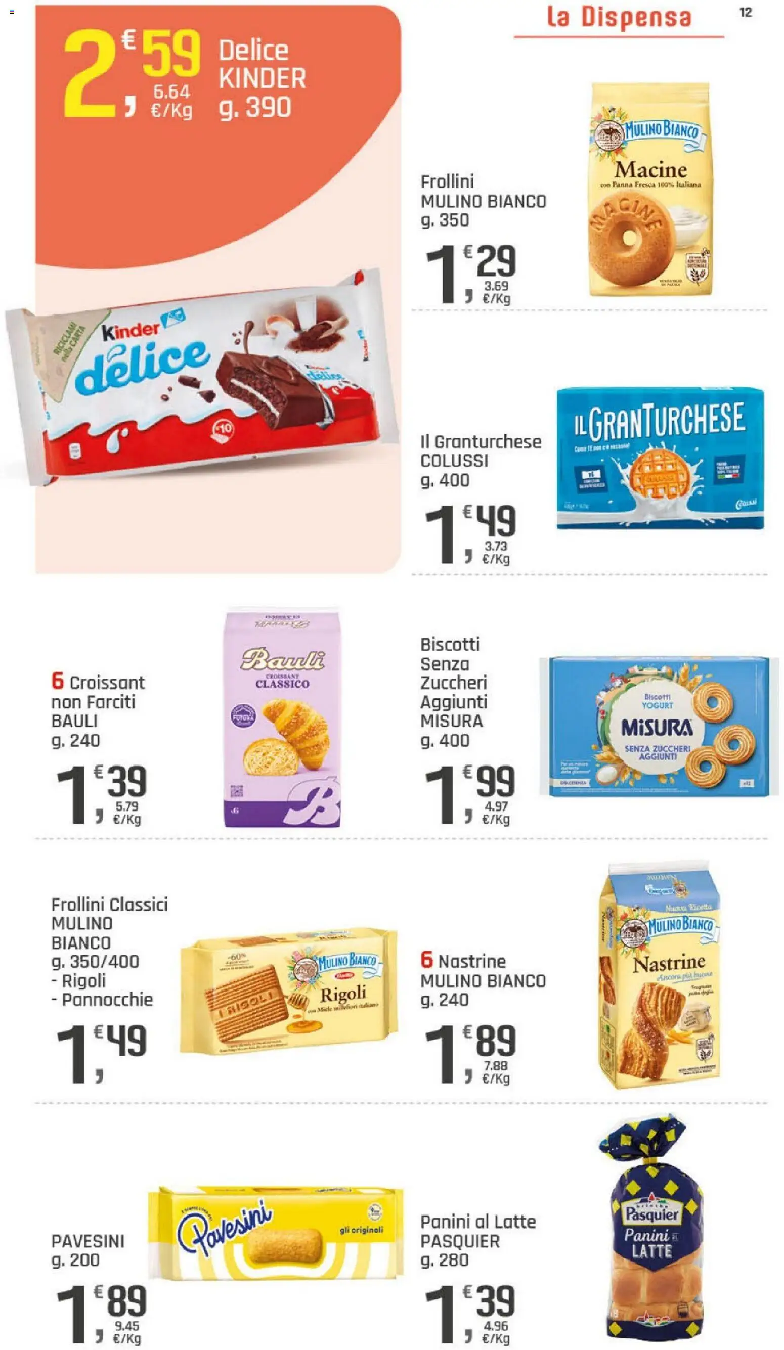 Volantino DOK del 06/10/2026 | Pagina: 12 | Prodotti: Latte, Croissant, Miele, Frollini