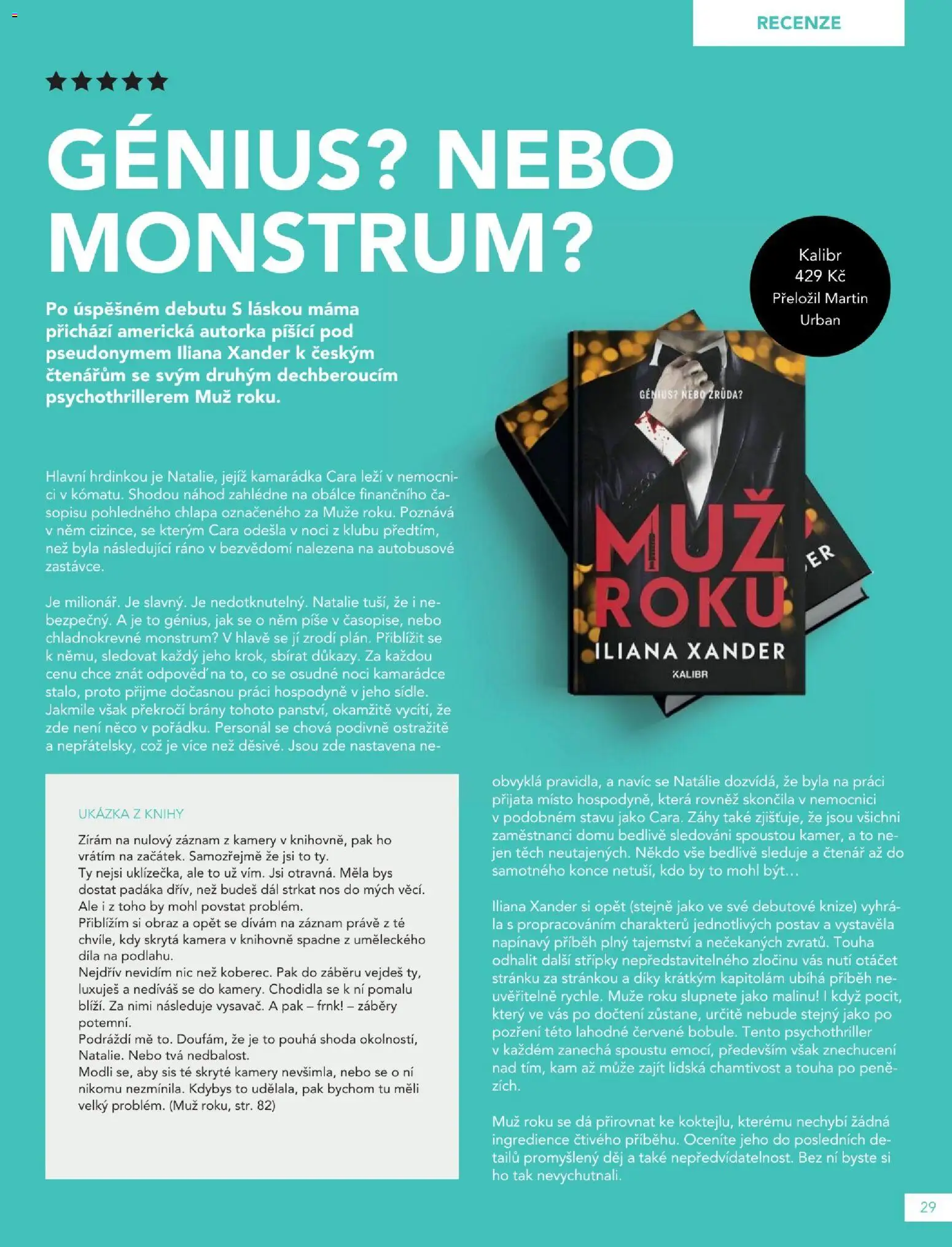 Knižní klub magazín od 01.09.2026 | Strana: 29 | Produkty: Knihy, Kamera, Obraz