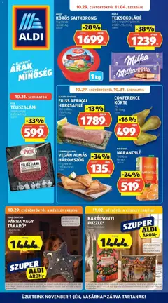 Aldi aktuális akciós újság - amely érvényes a következő dátumtól: 2026.10.24.