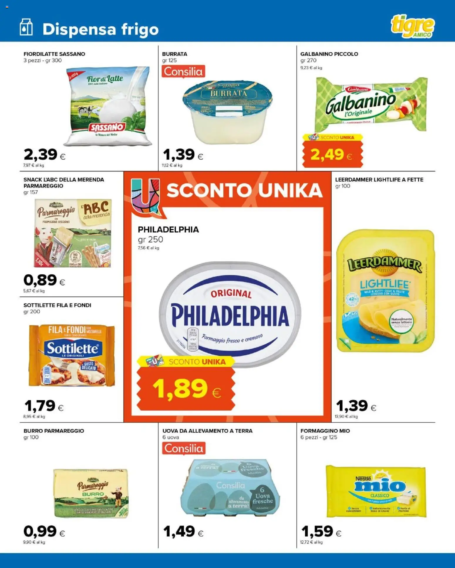 Volantino Tigre del 20.05.2026 | Pagina: 7 | Prodotti: Uova, Mozzarella, Latte, Terra