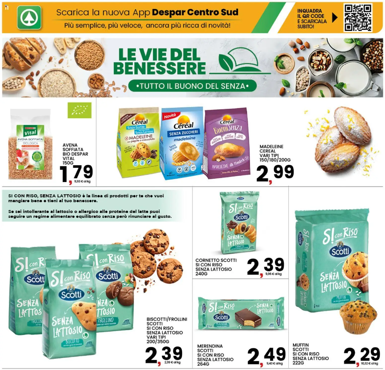 Volantino Interspar del 31/08/2026 | Pagina: 11 | Prodotti: Riso, Madeleine, The, Senza lattosio