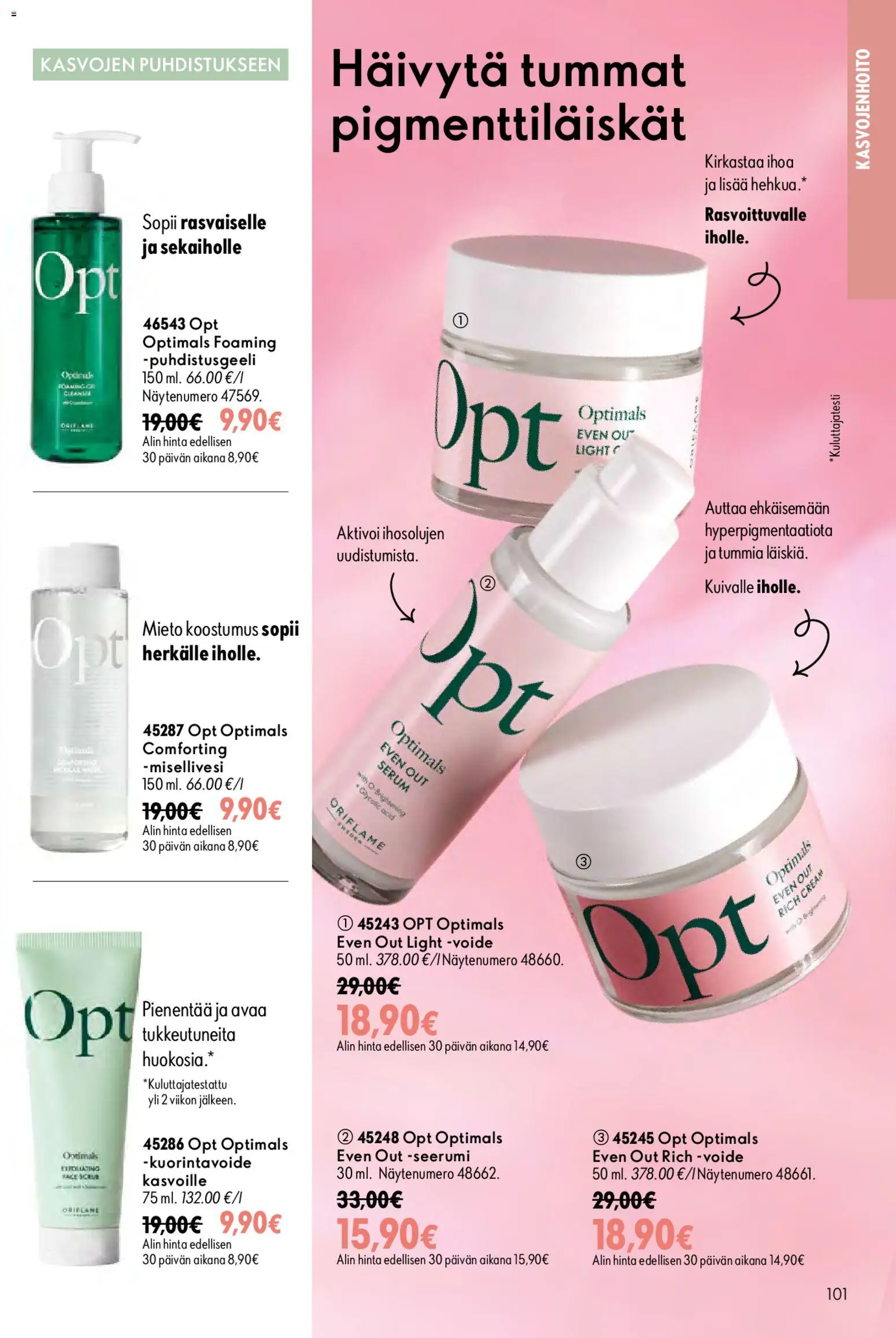 Oriflame tarjoukset – voimassa 26/08/2026 alkaen | Sivu: 101 | Tuotteet: Misellivesi, Seerumi