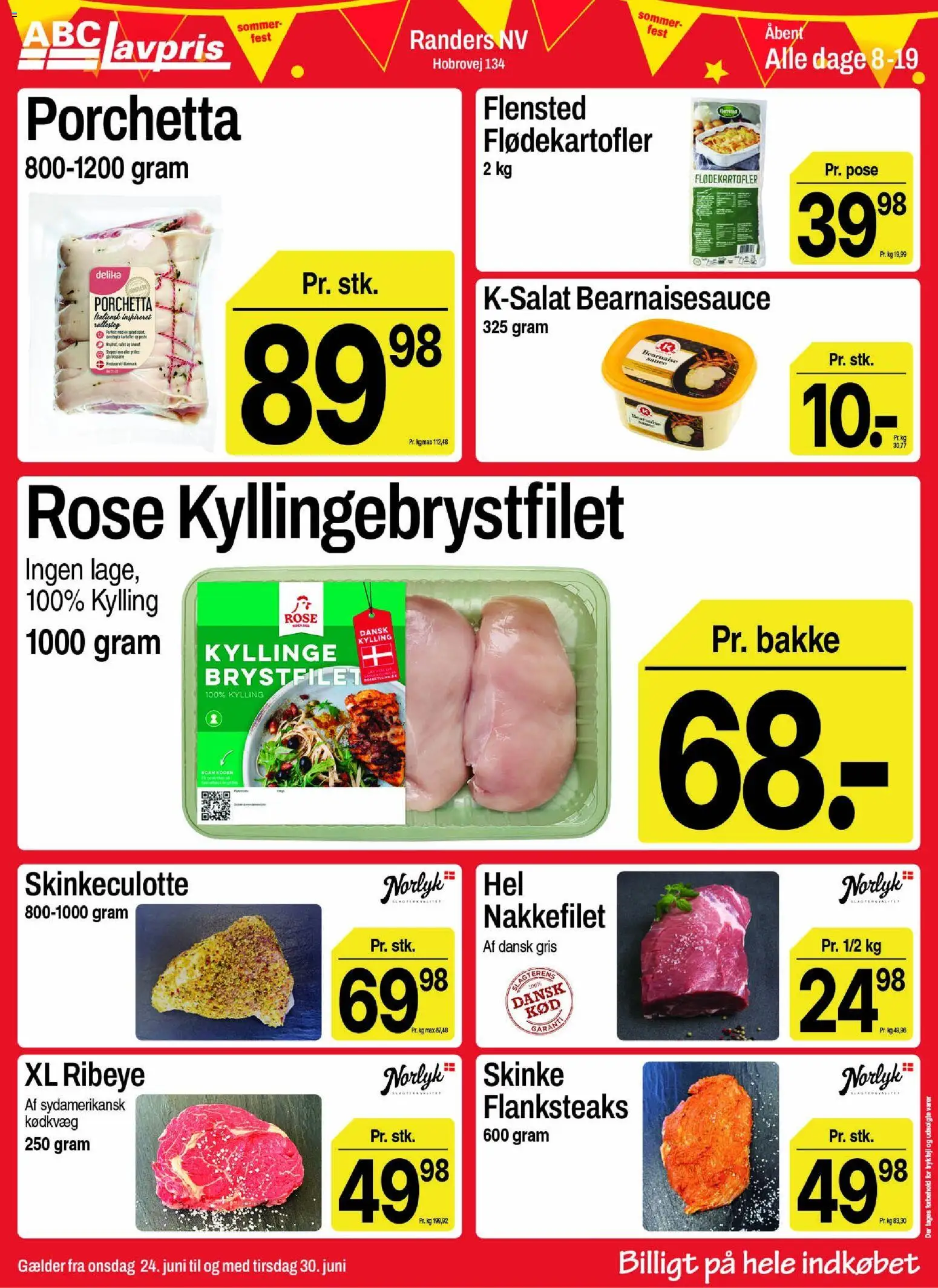 Abc Lavpris tilbudsavis – gyldig fra 24/06/2026 | Side: 5 | Produkter: Skinke, Nakkefilet