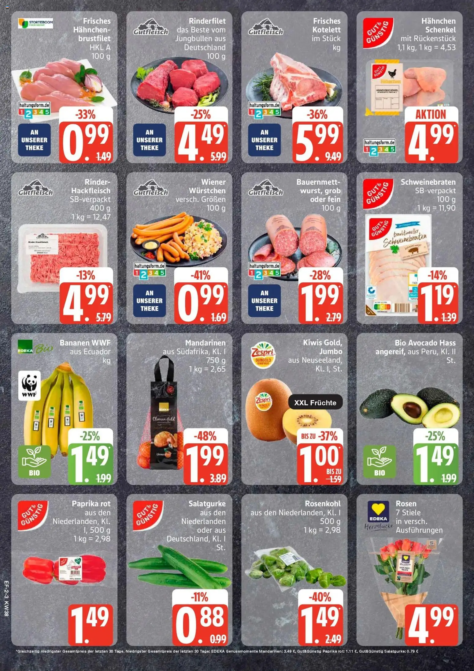 Edeka Prospekt Schellhorn (ab 14.09.2026) » Angebote Online | Seite: 2 | Produkte: Paprika rot, Bananen, Paprika, Hackfleisch