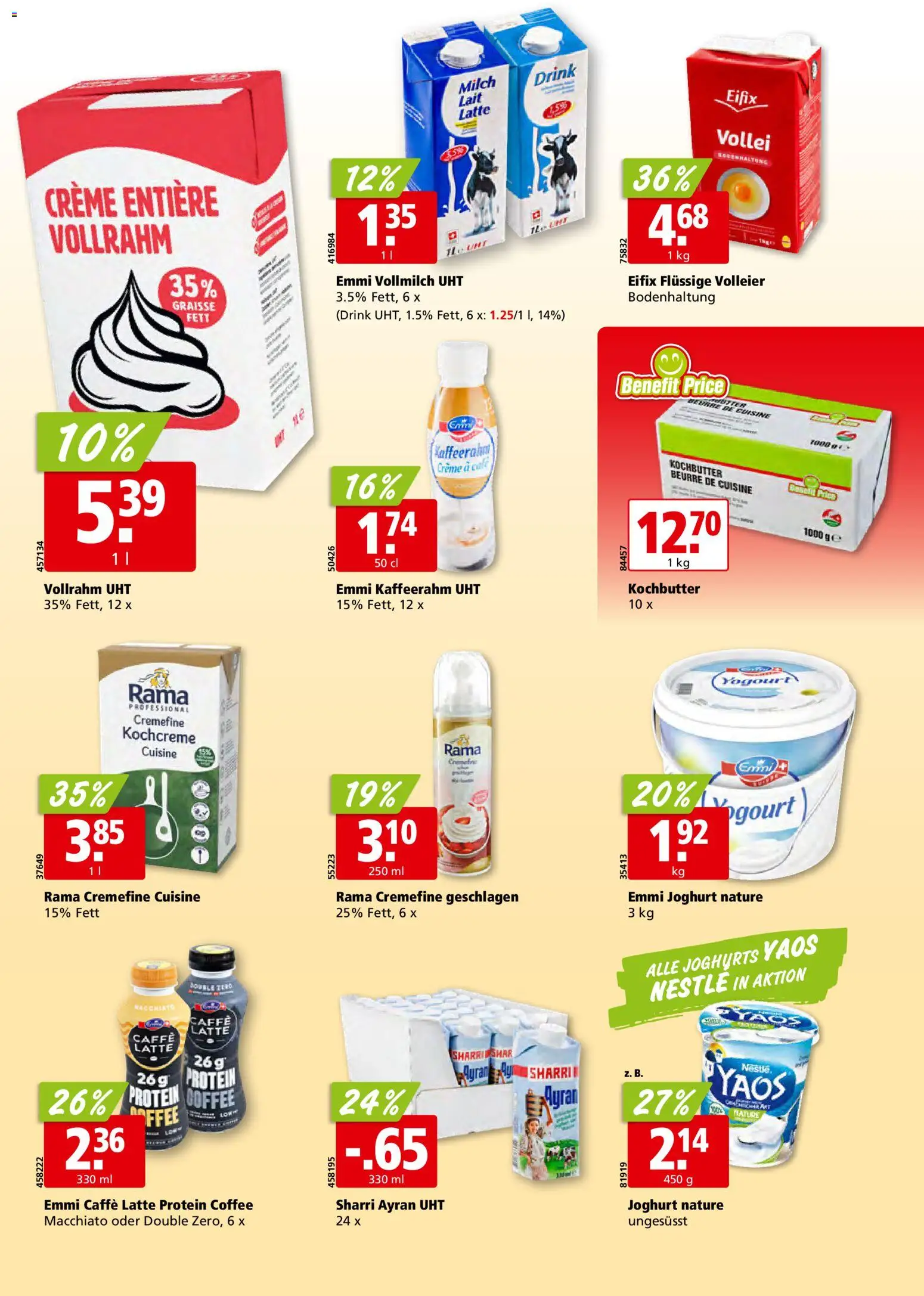 Aligro aktionen – gültig ab 19.10.2026 | Seite: 14 | Produkte: Milch, Joghurt, Creme