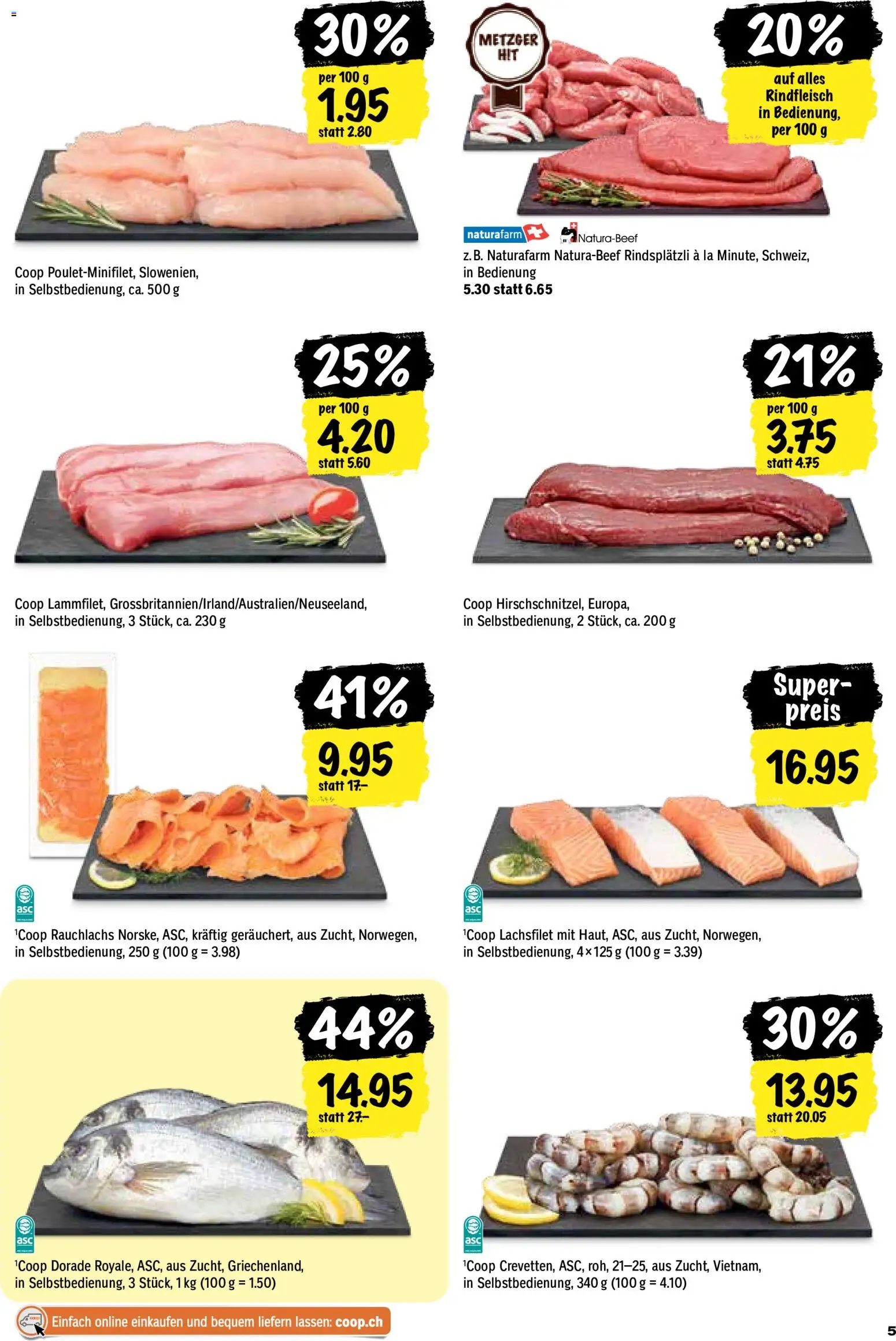 Coop aktionen – gültig ab 27.08.2026 | Seite: 5 | Produkte: Rindfleisch