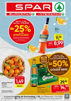 Spar Broschüre ab 01.10.2026 gültig