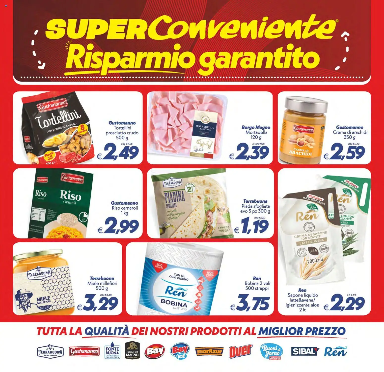 Volantino SuperConveniente del 01/09/2026 | Pagina: 22 | Prodotti: Sapone, Prosciutto, Arachidi, Miele