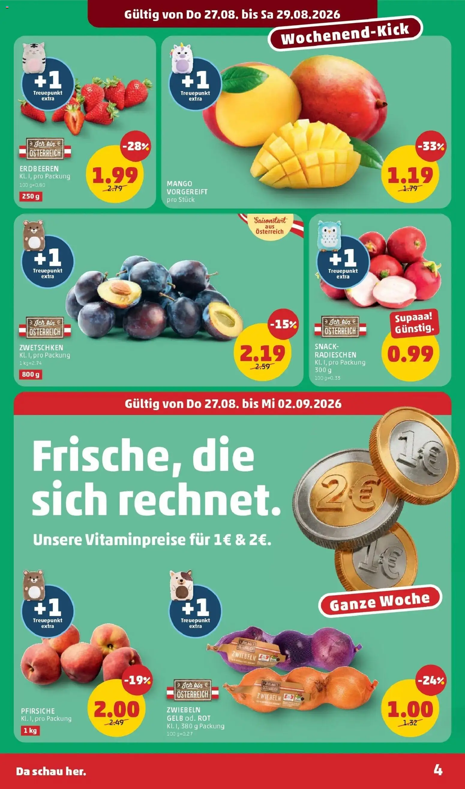 Penny Markt Die ganze Woche sparen ab (27.08.2026) - Angebote, Prospekt | Seite: 4