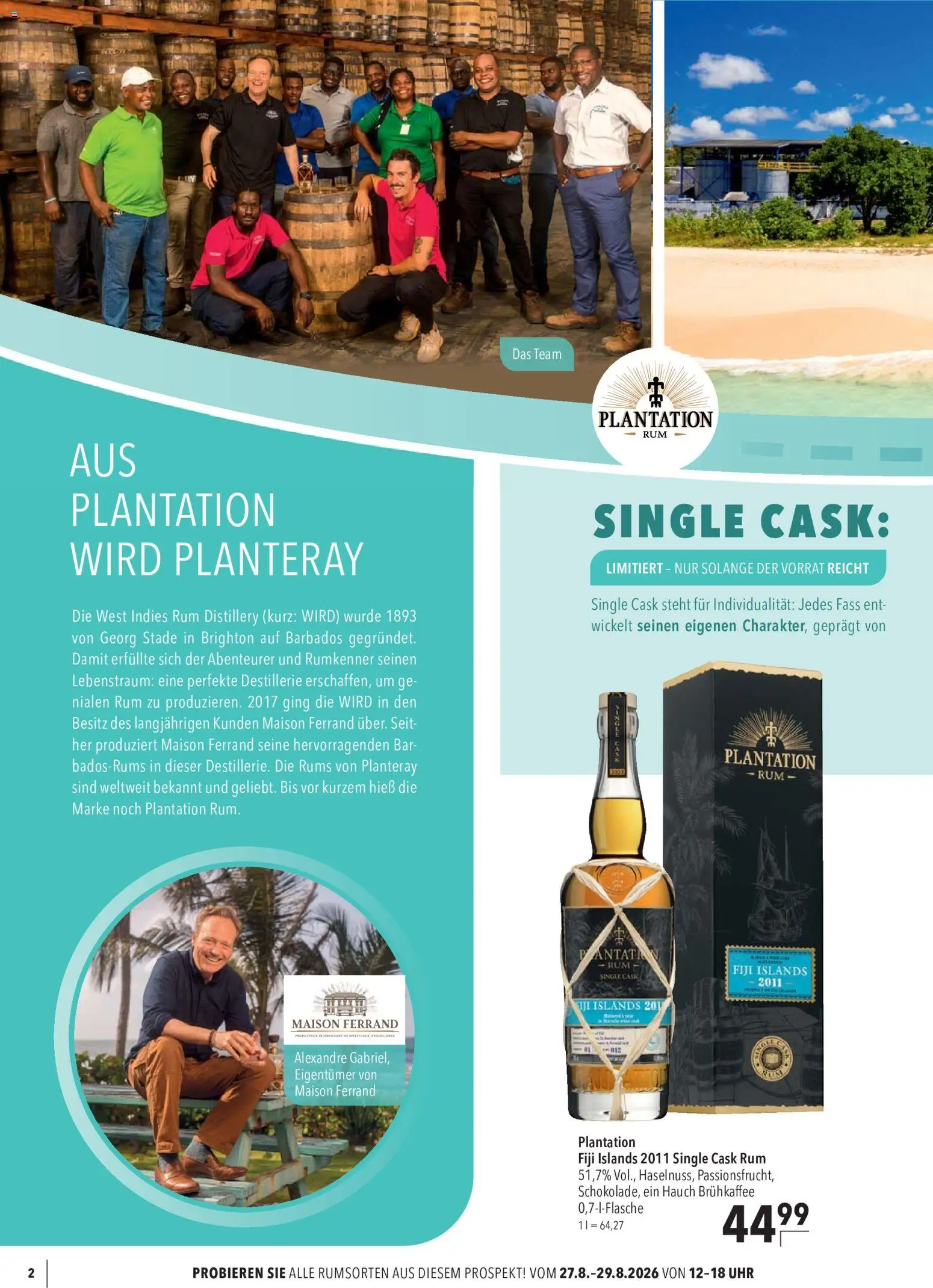 CITTI Markt Rum – gültig ab 26.08.2026 | Seite: 2 | Produkte: Rum, Uhr