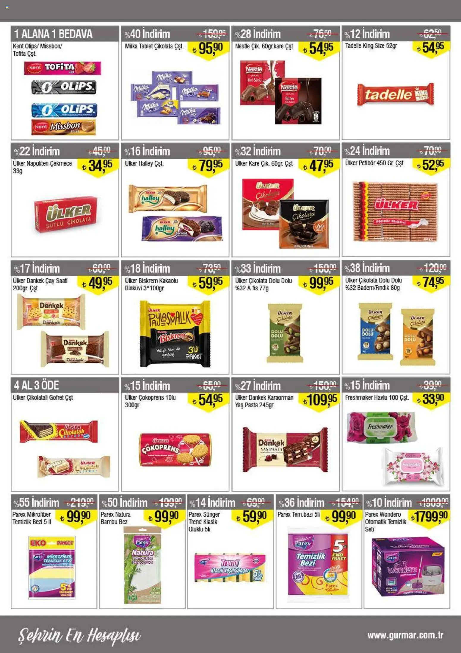 Gürmar Katalog - 01 Ağustos 2026 tarihinden itibaren geçerlidir | Sayfa: 6 | Ürünler: Çikolatalı gofret, Çikolata, Çay, Bisküvi