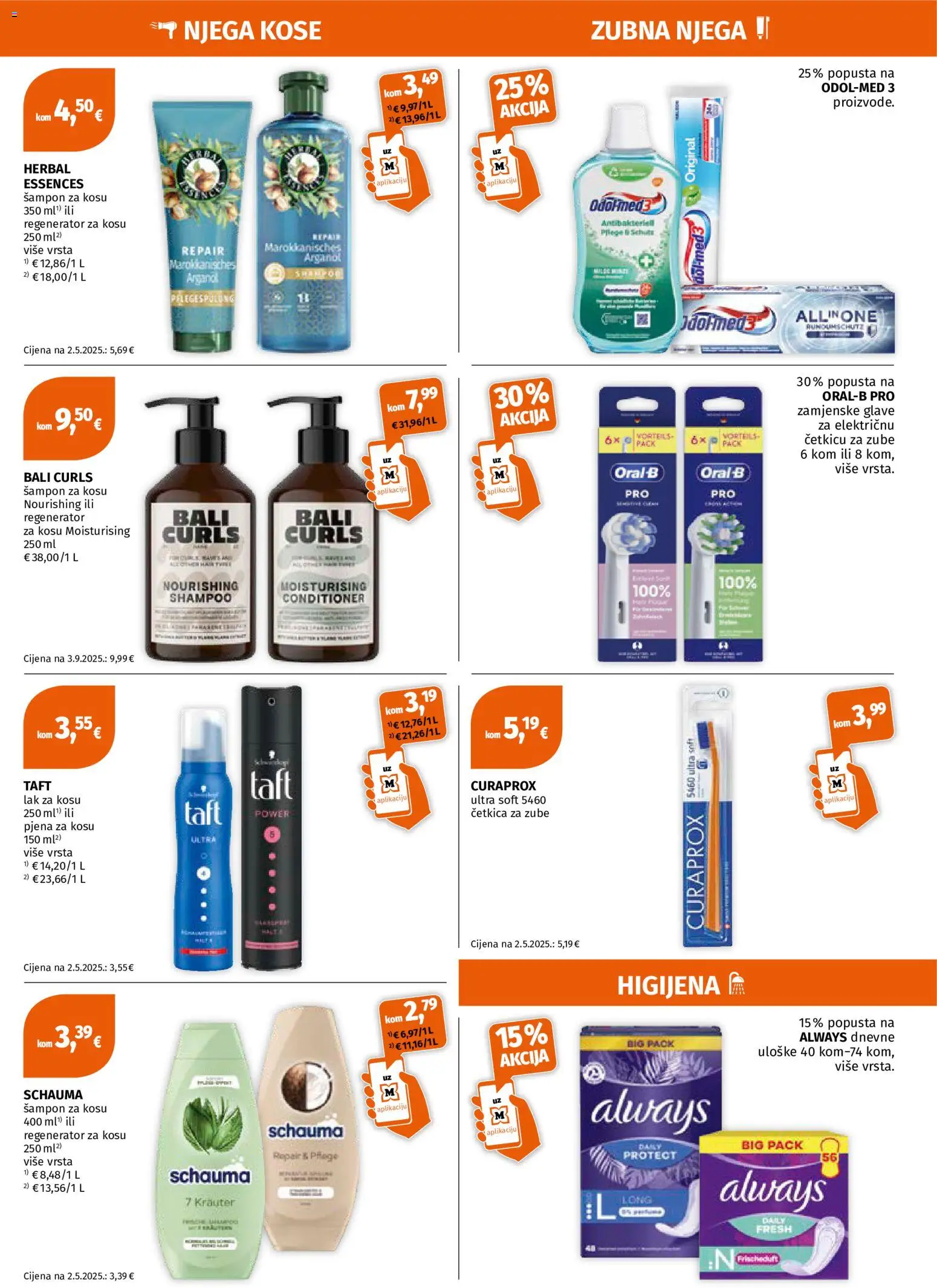 Müller katalog | vrijedi od 19.10.2026 | Stranica: 5 | Proizvodi: Šampon, Regenerator, Lak za kosu, Pjena