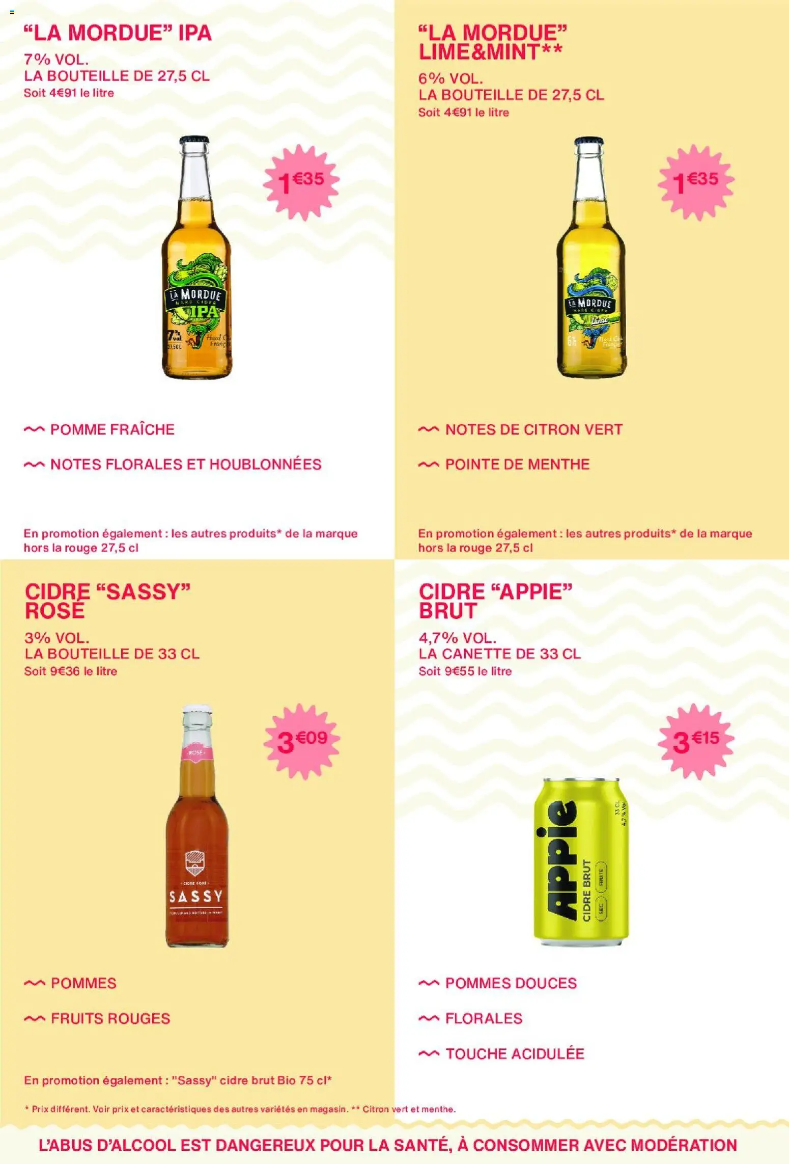 {H1} | Page: 24 | Produits: Citron vert, Menthe, Cidre, Pommes