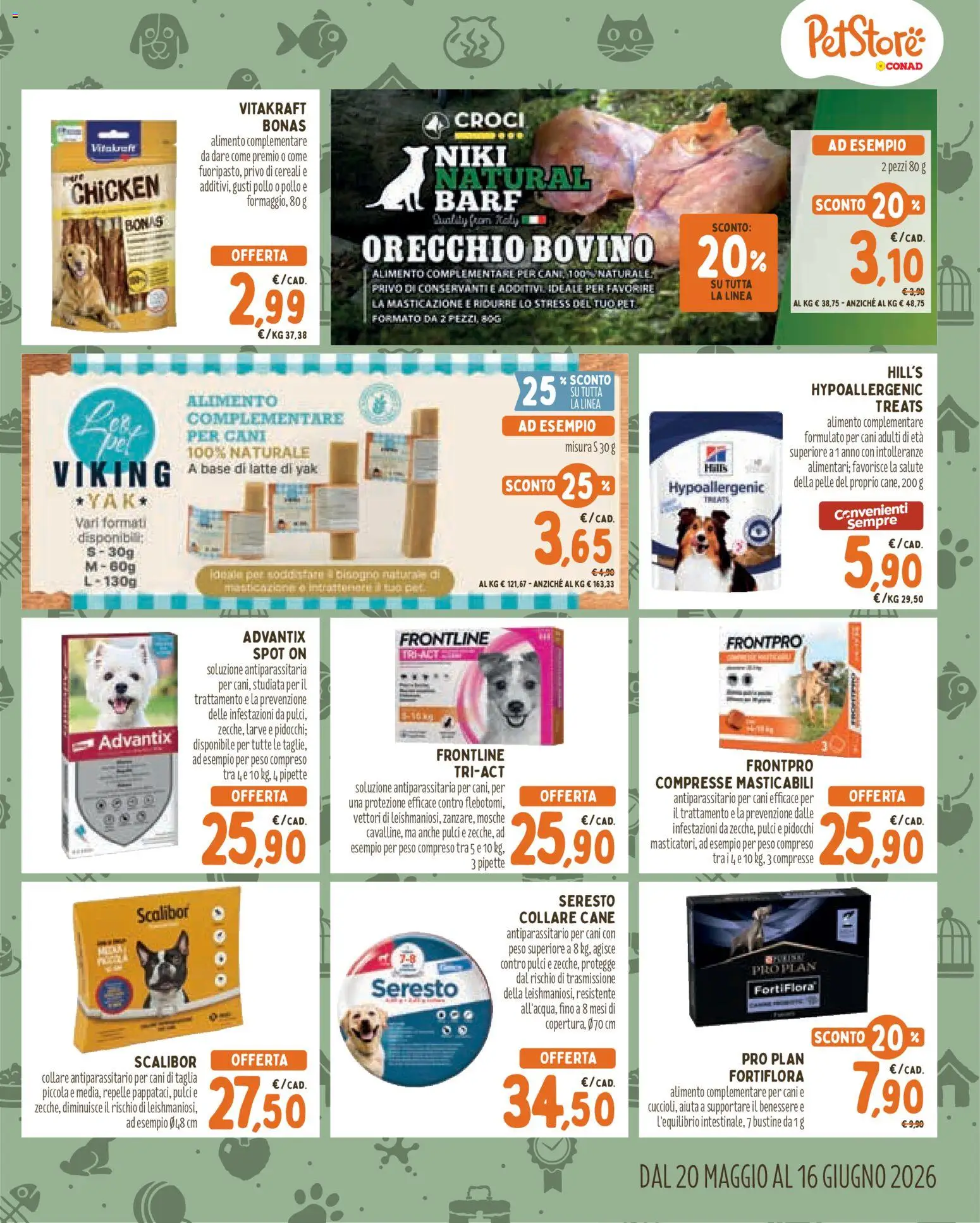 Volantino Conad del 20.05.2026 | Pagina: 3 | Prodotti: Bovino, Pollo, Cereali, Latte
