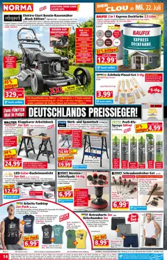 Norma Prospekt ab 20.07.2026 gültig | Seite: 14 | Produkte: Unterhemd, Arbeitstisch, Batterie, Akkuschrauber