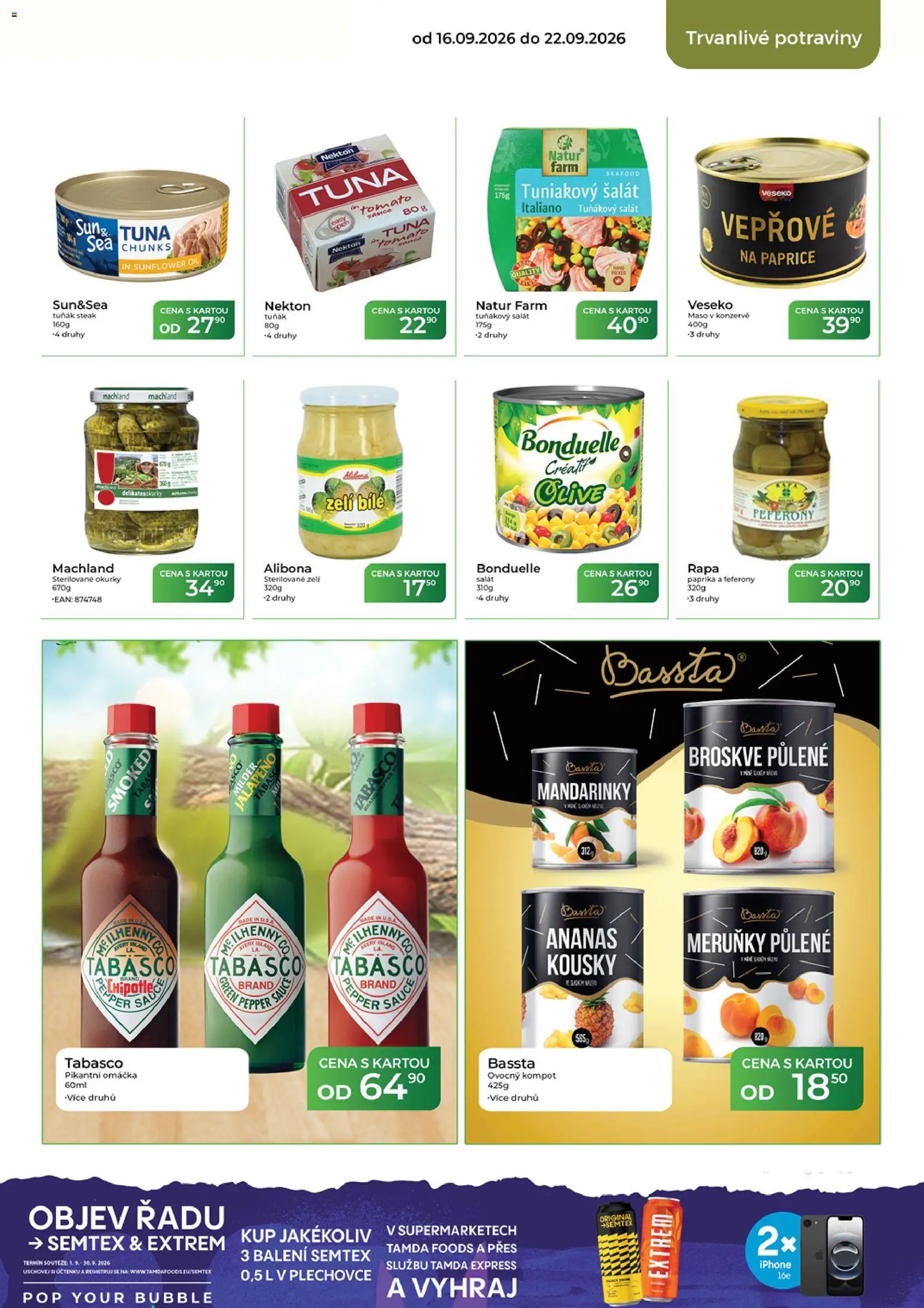 Tamda Foods leták od 16.09.2026 | Strana: 41 | Produkty: Tuňák, Tabasco, Kompot, Maso