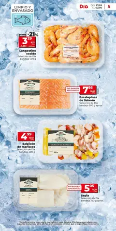 Vista previa Langostino cocido, Selección de Dia bandeja 400 g válido desde el 27.05.2026 | Página: 5