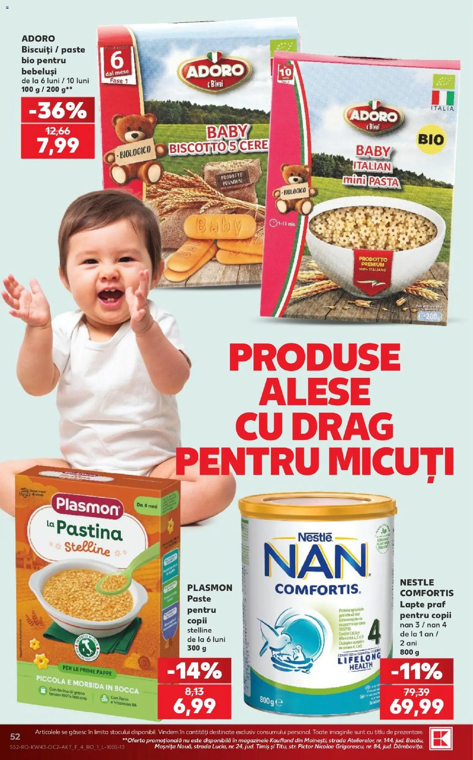 Noul catalog Kaufland – valabil de la 21.10.2026 | Pagină: 52 | Produse: Bio, Premium, Proteine, Lapte