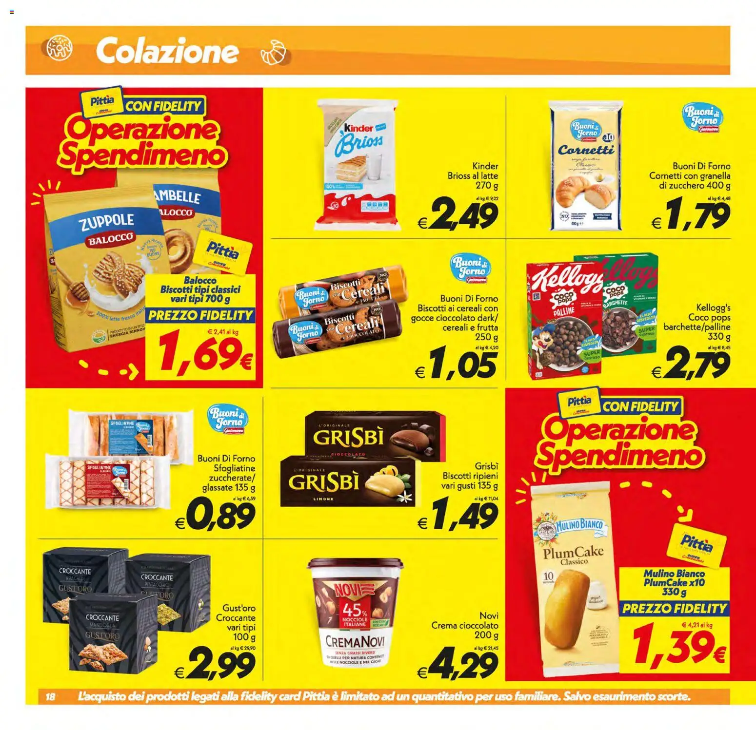 Volantino SuperConveniente del 30/06/2026 | Pagina: 18 | Prodotti: Crema, Nocciole, Plumcake, Cacao