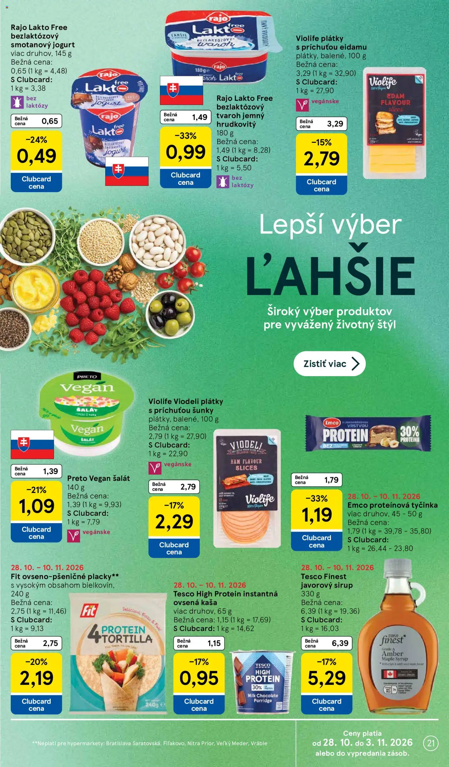 Nové Tesco akcie – leták je platný od 28.10.2026 | Strana: 21