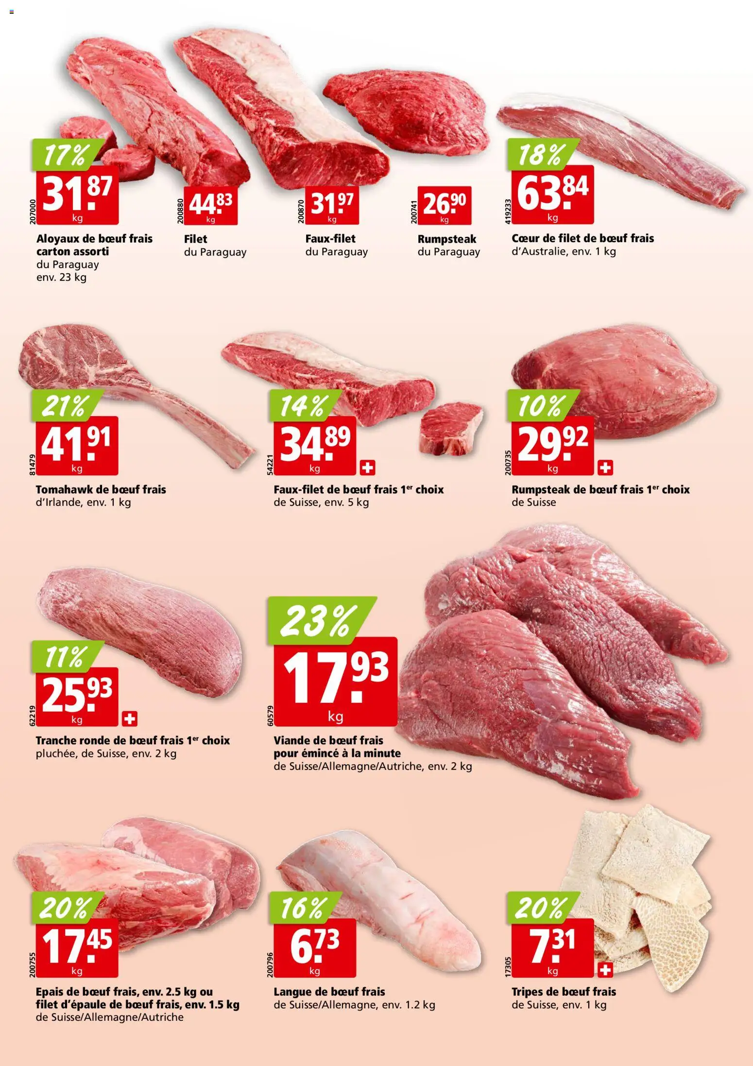Aligro aktionen Chavannes, Matran, Genève, Sion – gültig ab 26.10.2026 | Seite: 8 | Produkte: Rumpsteak