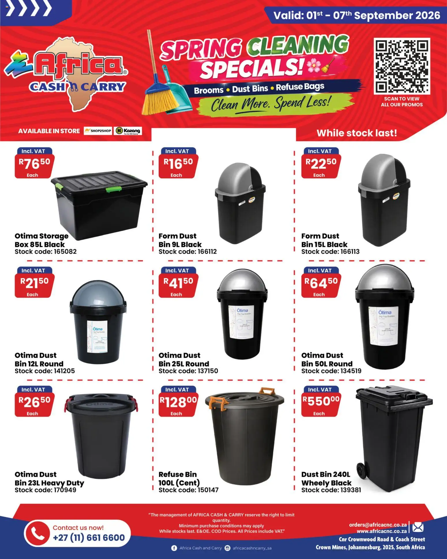 New Africa Cash & Carry catalogue – valid from 01/08/2026 | Page: 1 | Products: Box, Stock